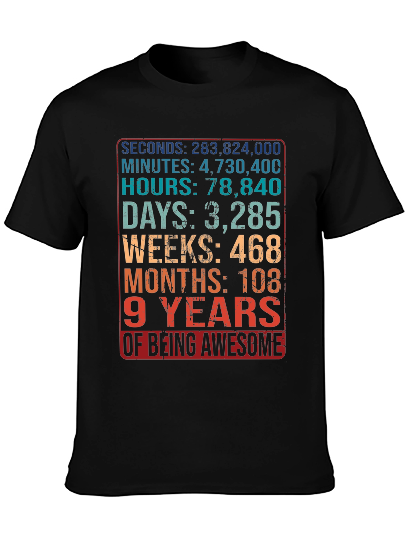 9 Years of Being Awesome T-Shirt
