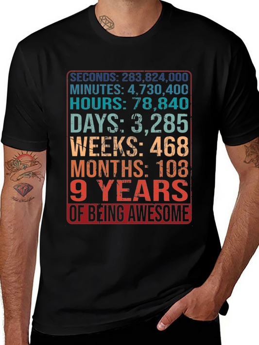9 Years of Being Awesome T-Shirt