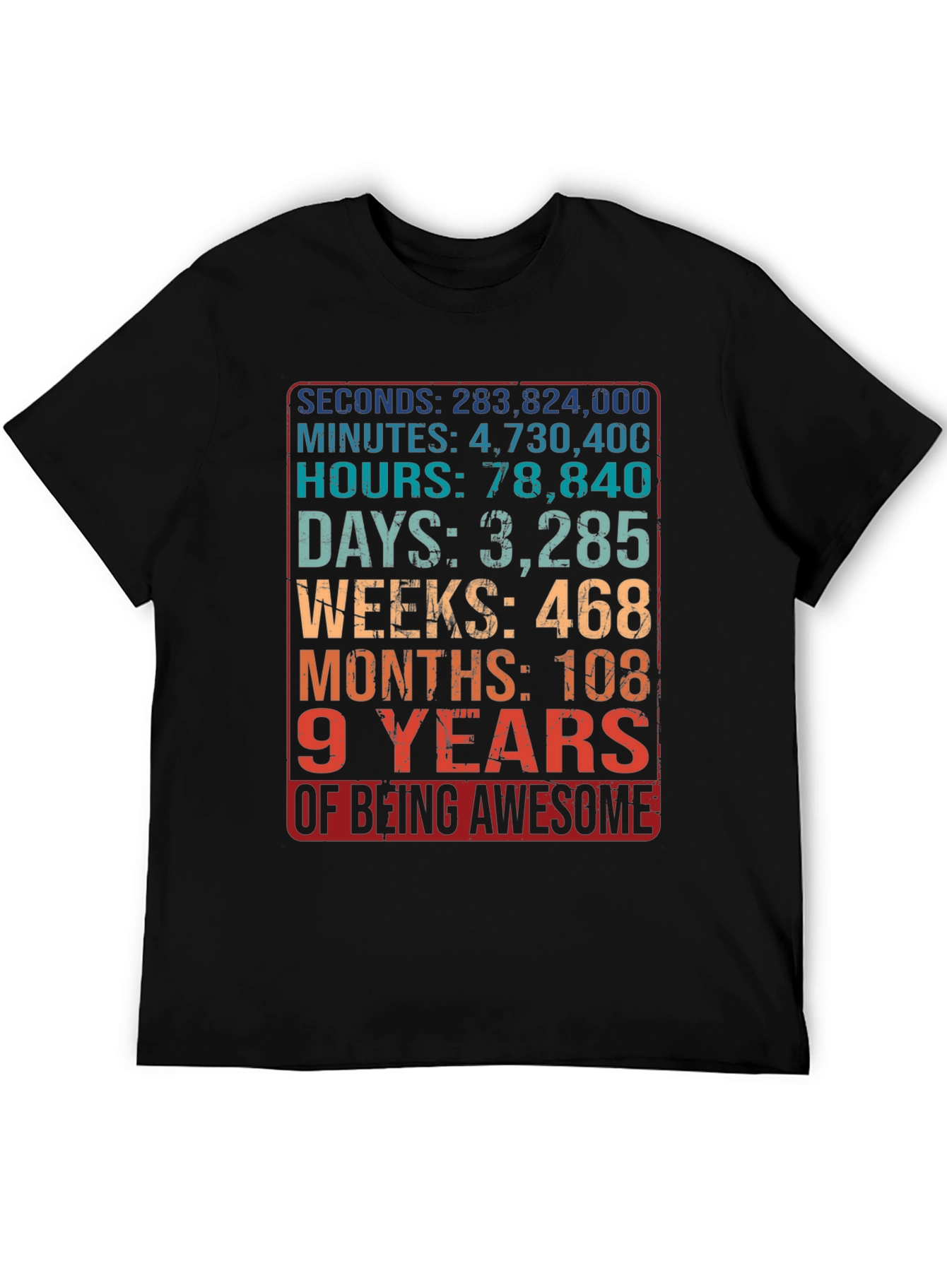 9 Years of Being Awesome T-Shirt