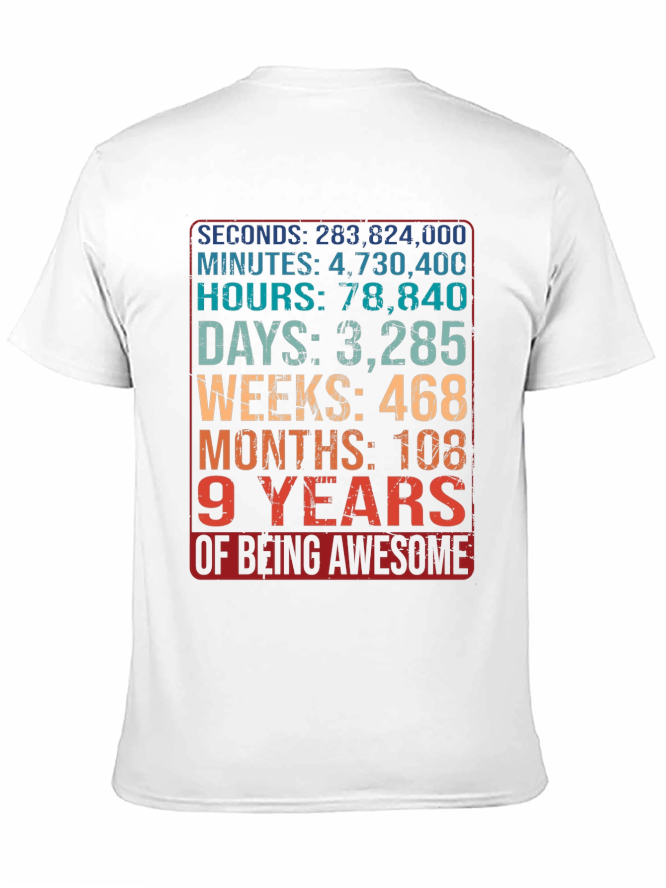 9 Years of Being Awesome T-Shirt