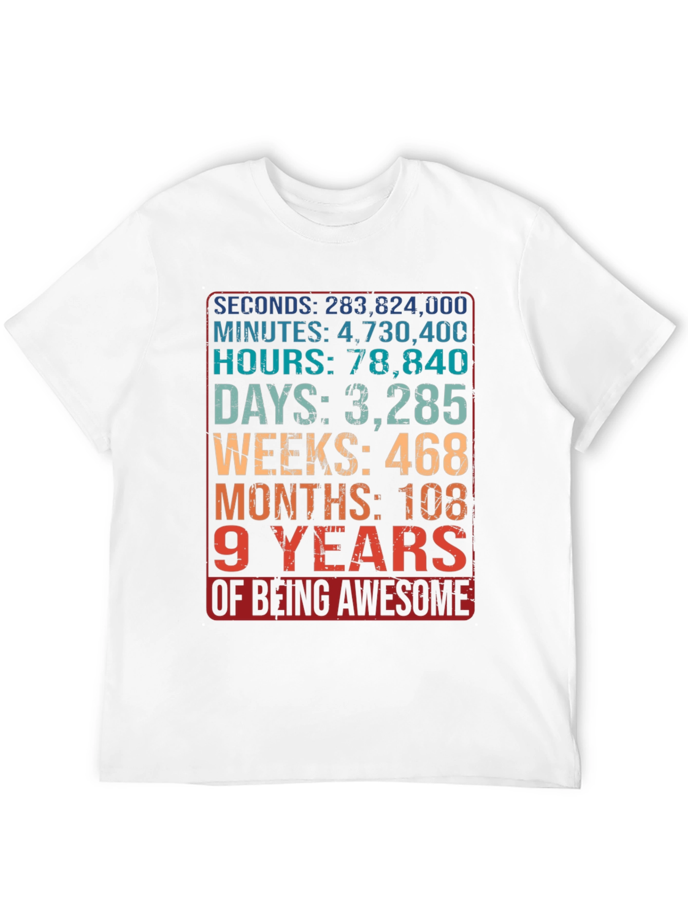 9 Years of Being Awesome T-Shirt