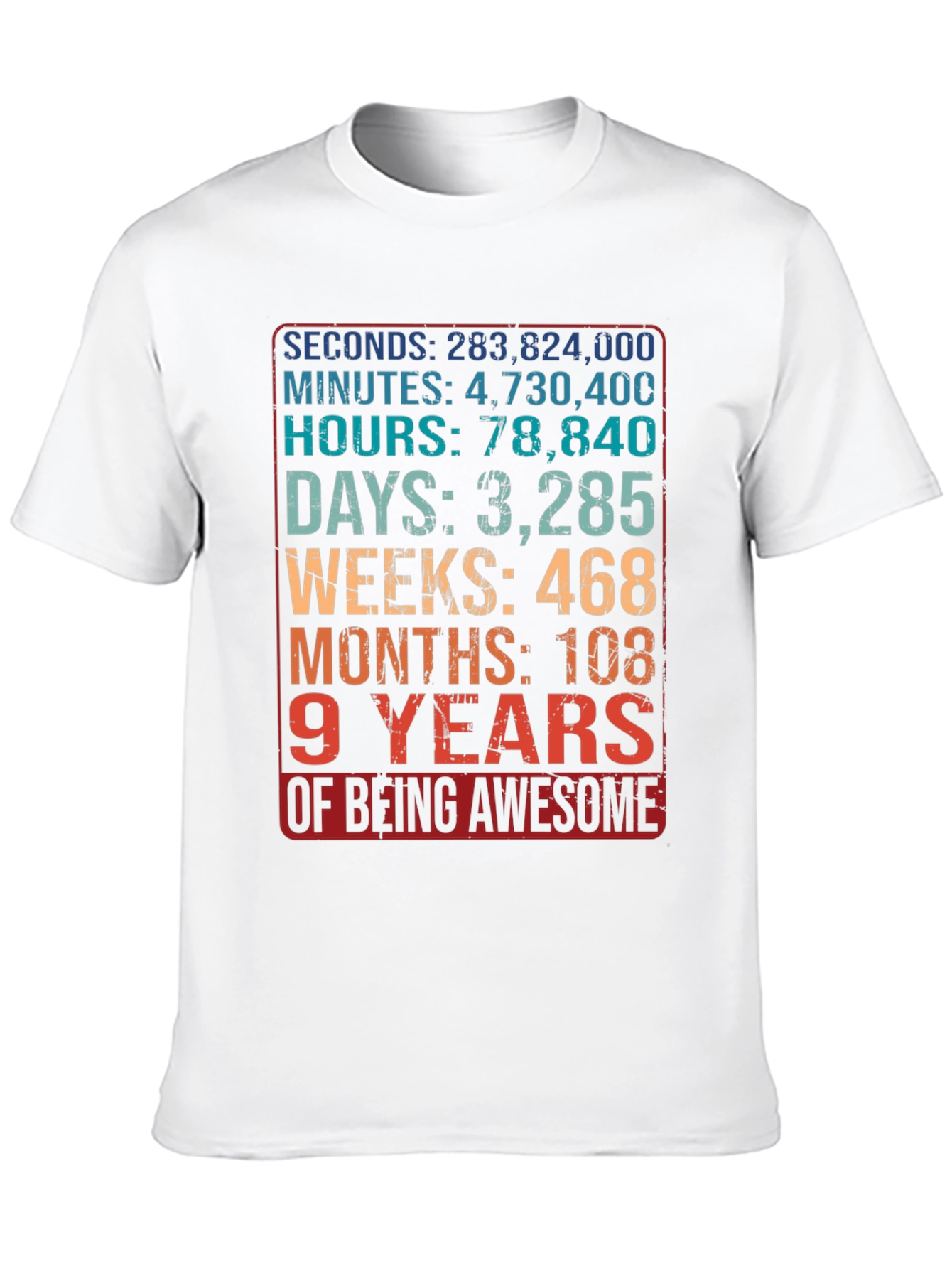 9 Years of Being Awesome T-Shirt