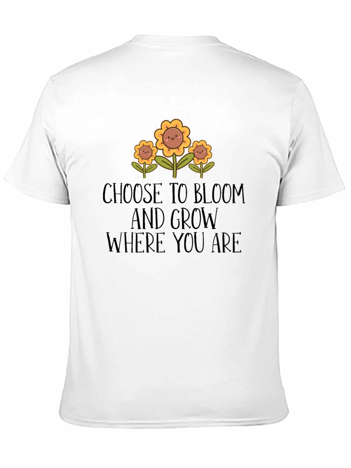 Choose to Bloom Graphic Tee - Unisex Black T-Shirt