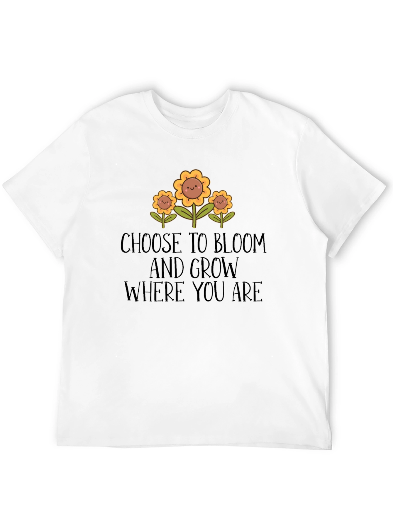Choose to Bloom Graphic Tee - Unisex Black T-Shirt