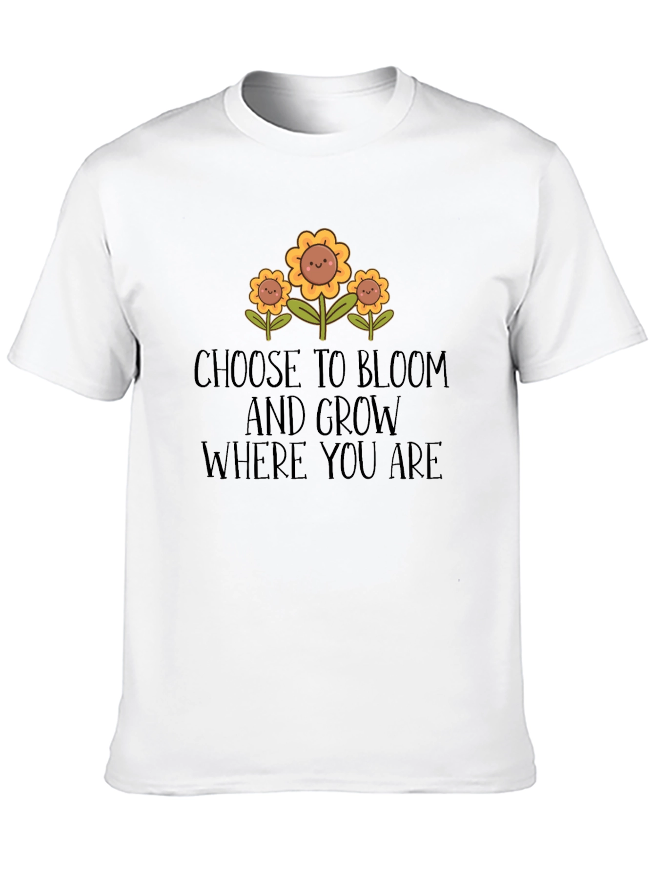 Choose to Bloom Graphic Tee - Unisex Black T-Shirt