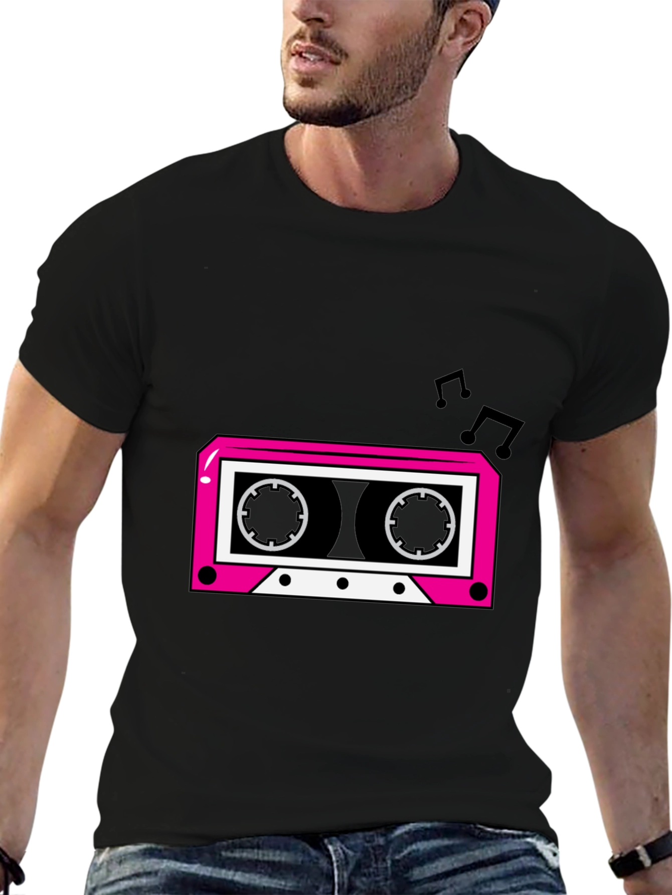 Retro Cassette Graphic T-Shirt