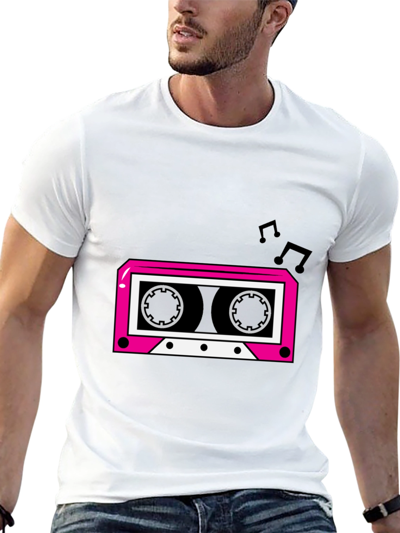 Retro Cassette Graphic T-Shirt