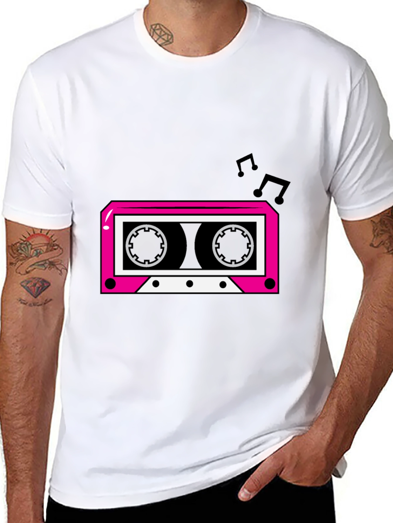Retro Cassette Graphic T-Shirt