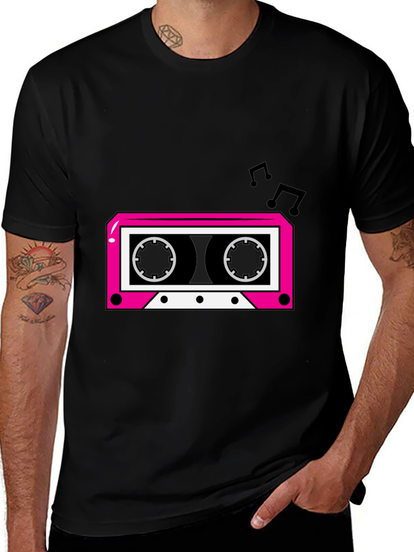 Retro Cassette Graphic T-Shirt