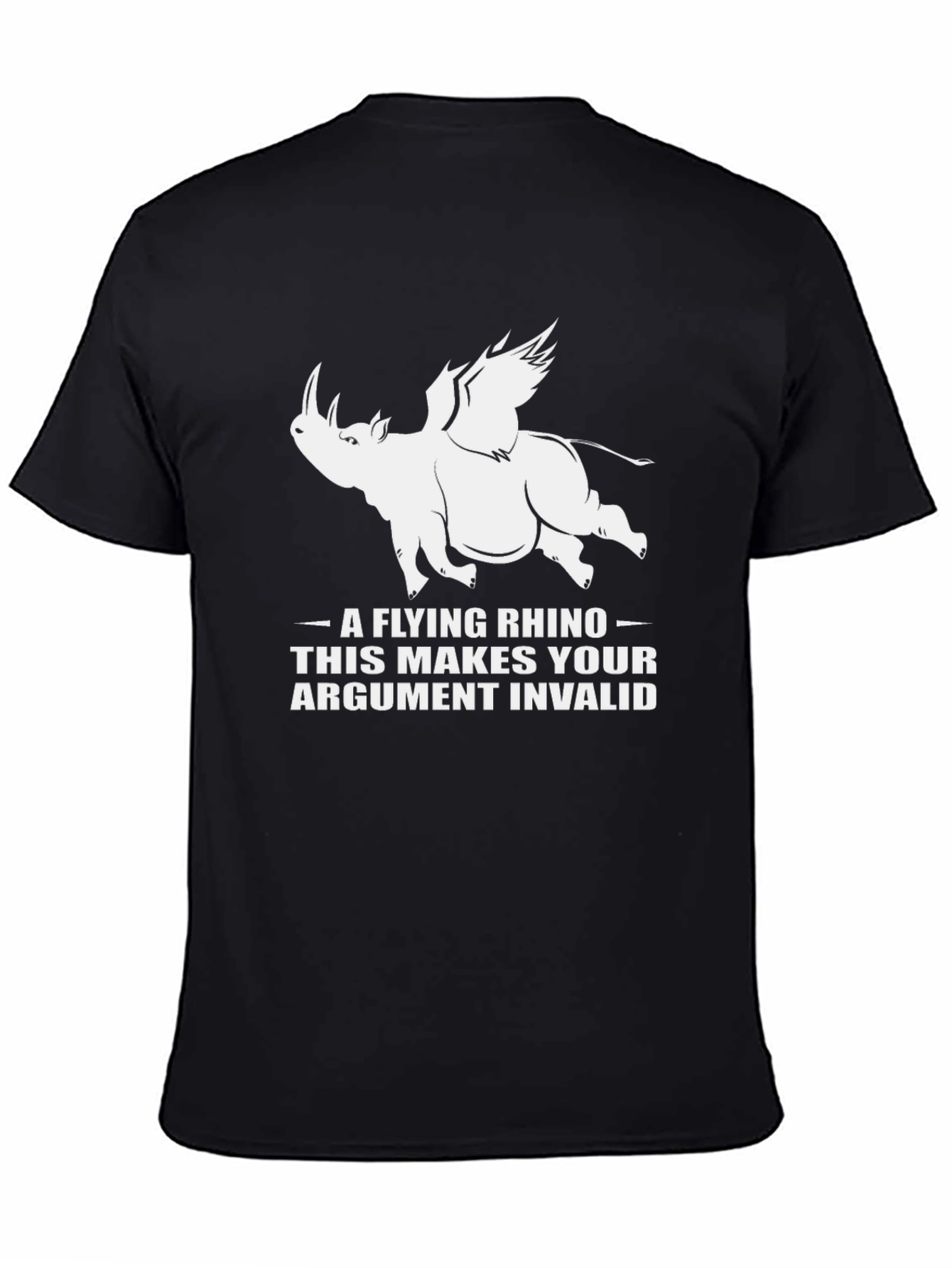 Flying Rhino T-Shirt - Invalid Argument