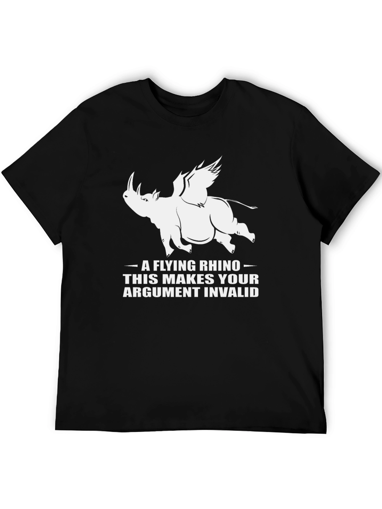 Flying Rhino T-Shirt - Invalid Argument