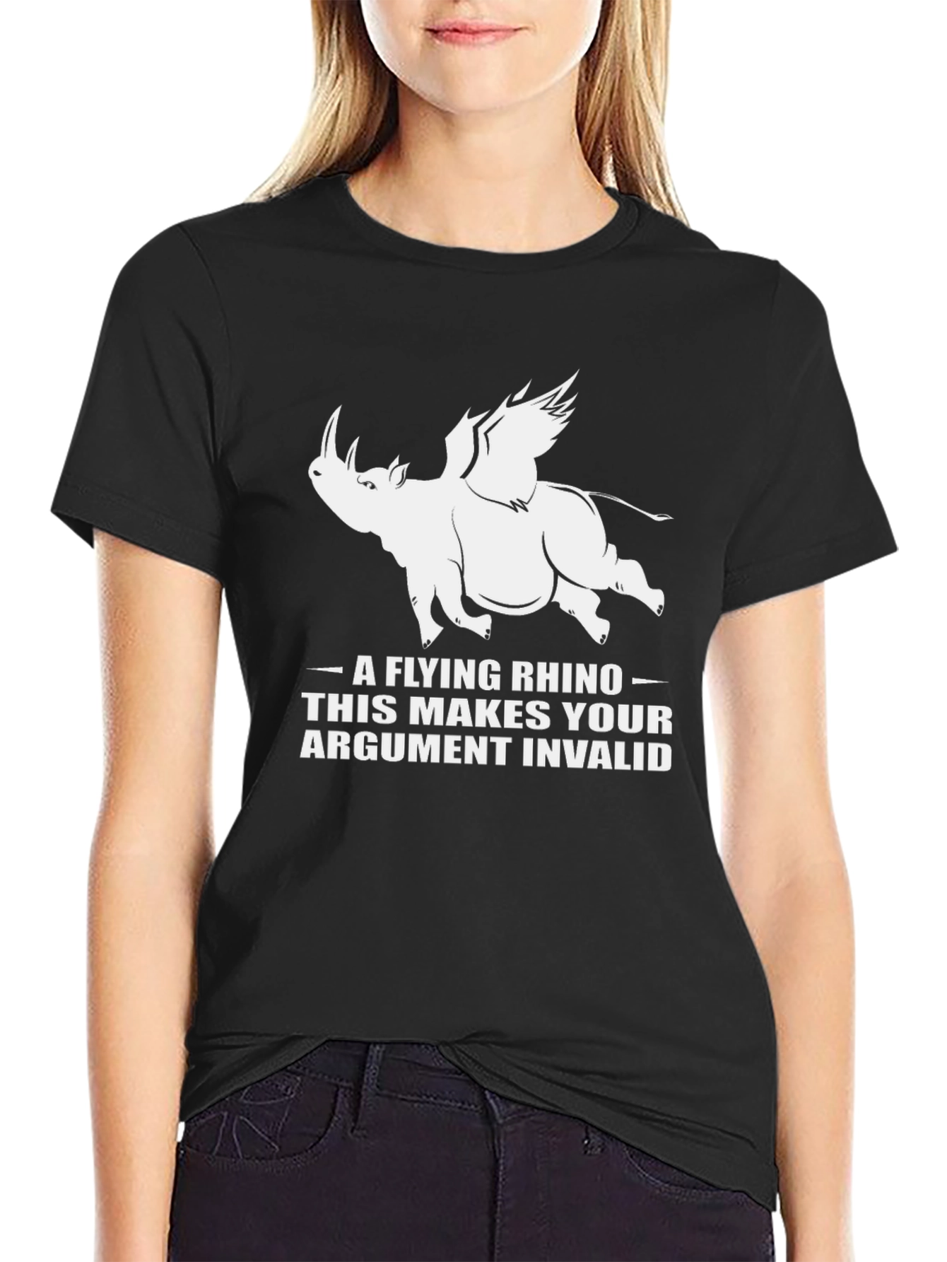 Flying Rhino T-Shirt - Invalid Argument