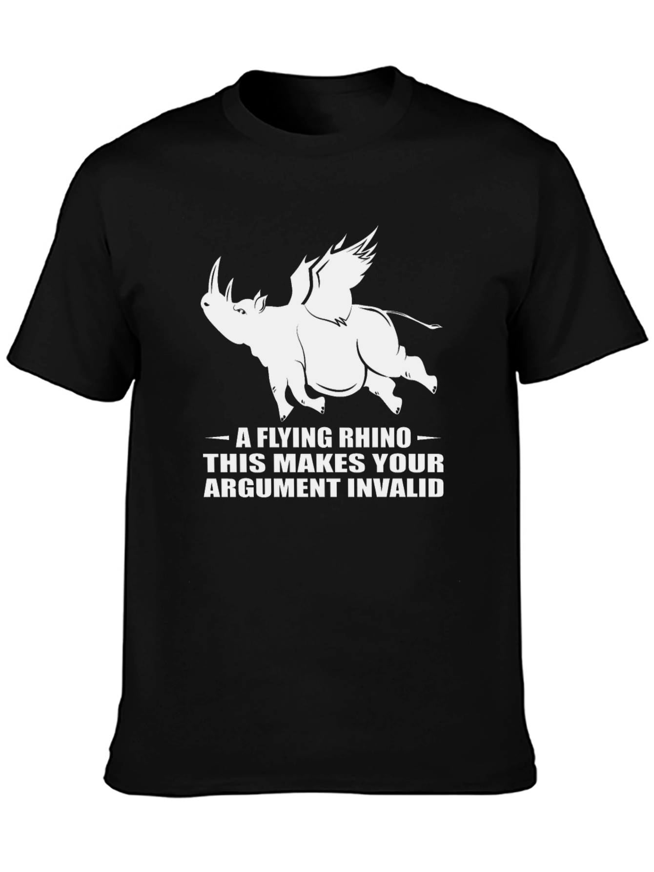 Flying Rhino T-Shirt - Invalid Argument