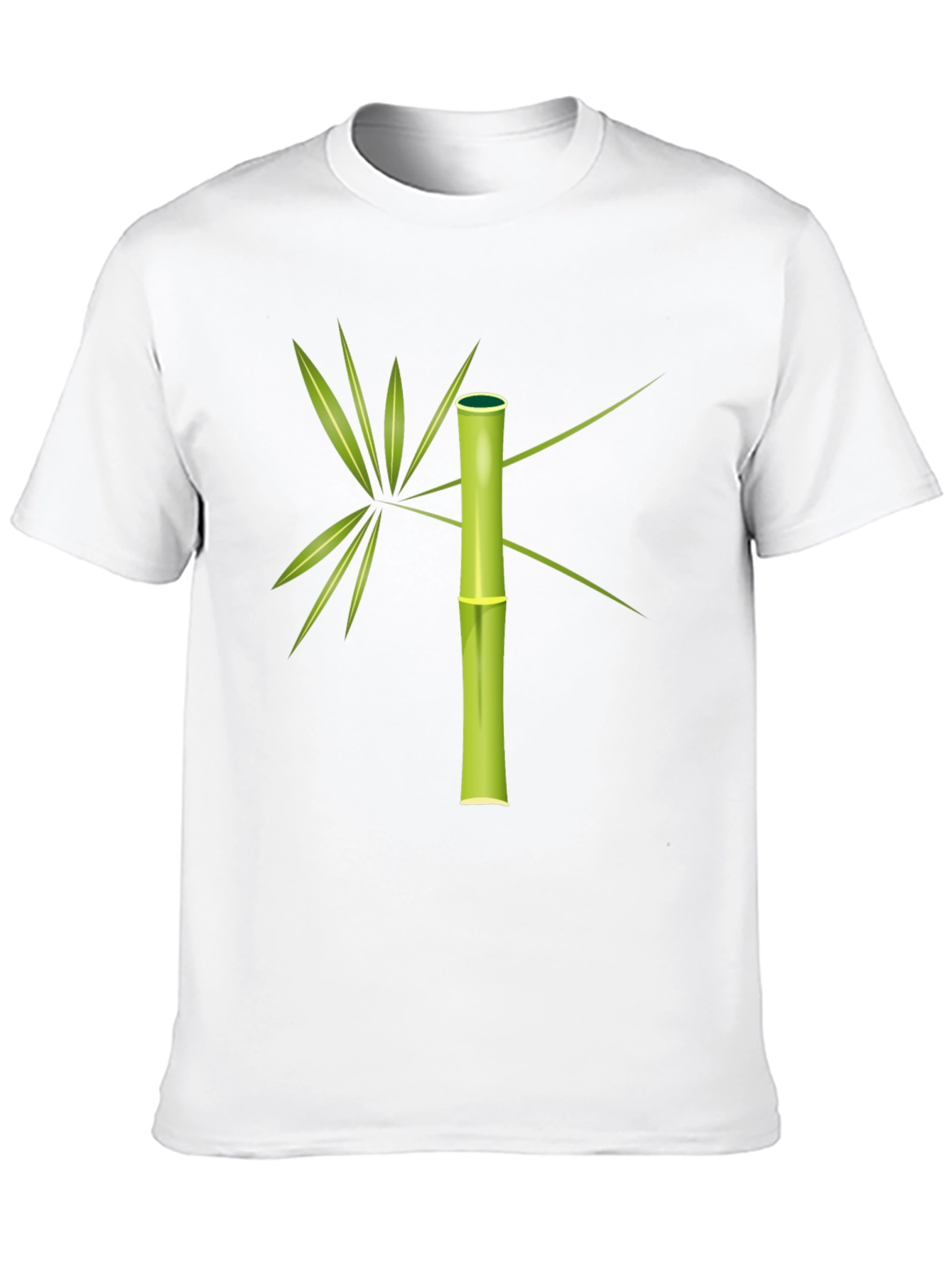 Bamboo Graphic Tee - Stylish Mens Black T-Shirt