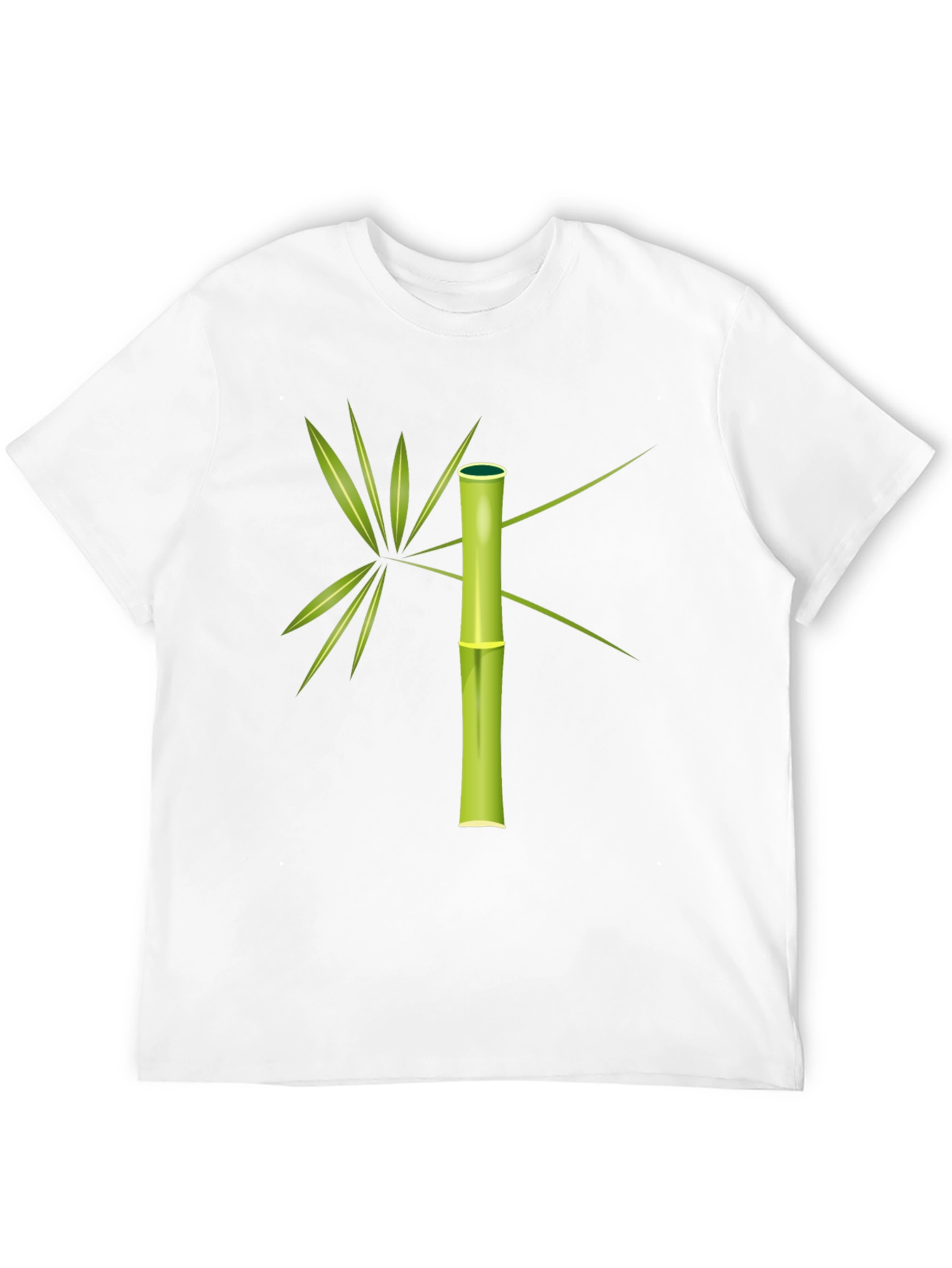Bamboo Graphic Tee - Stylish Mens Black T-Shirt