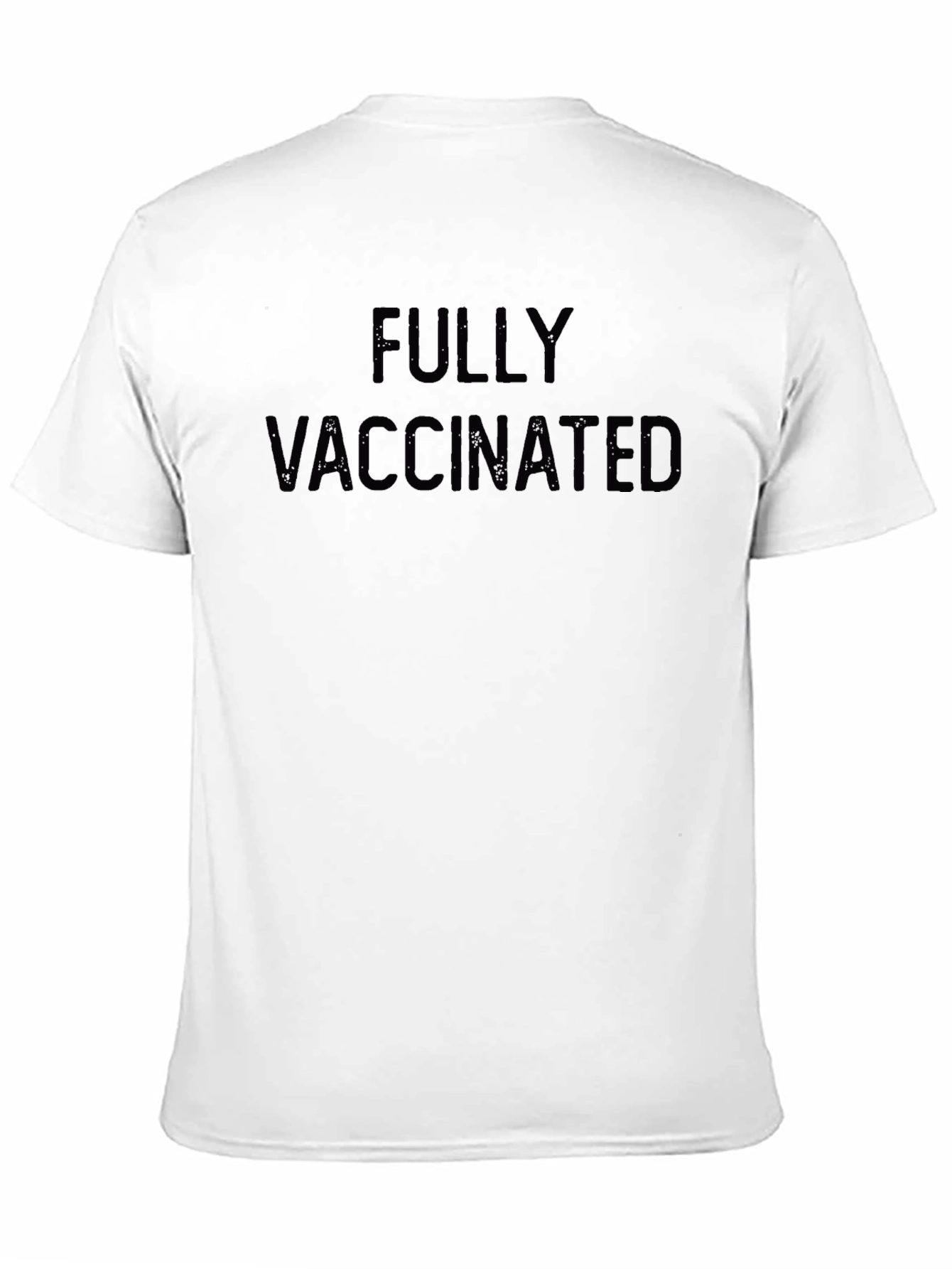 Fully Vaccinated Black Graphic T-Shirt