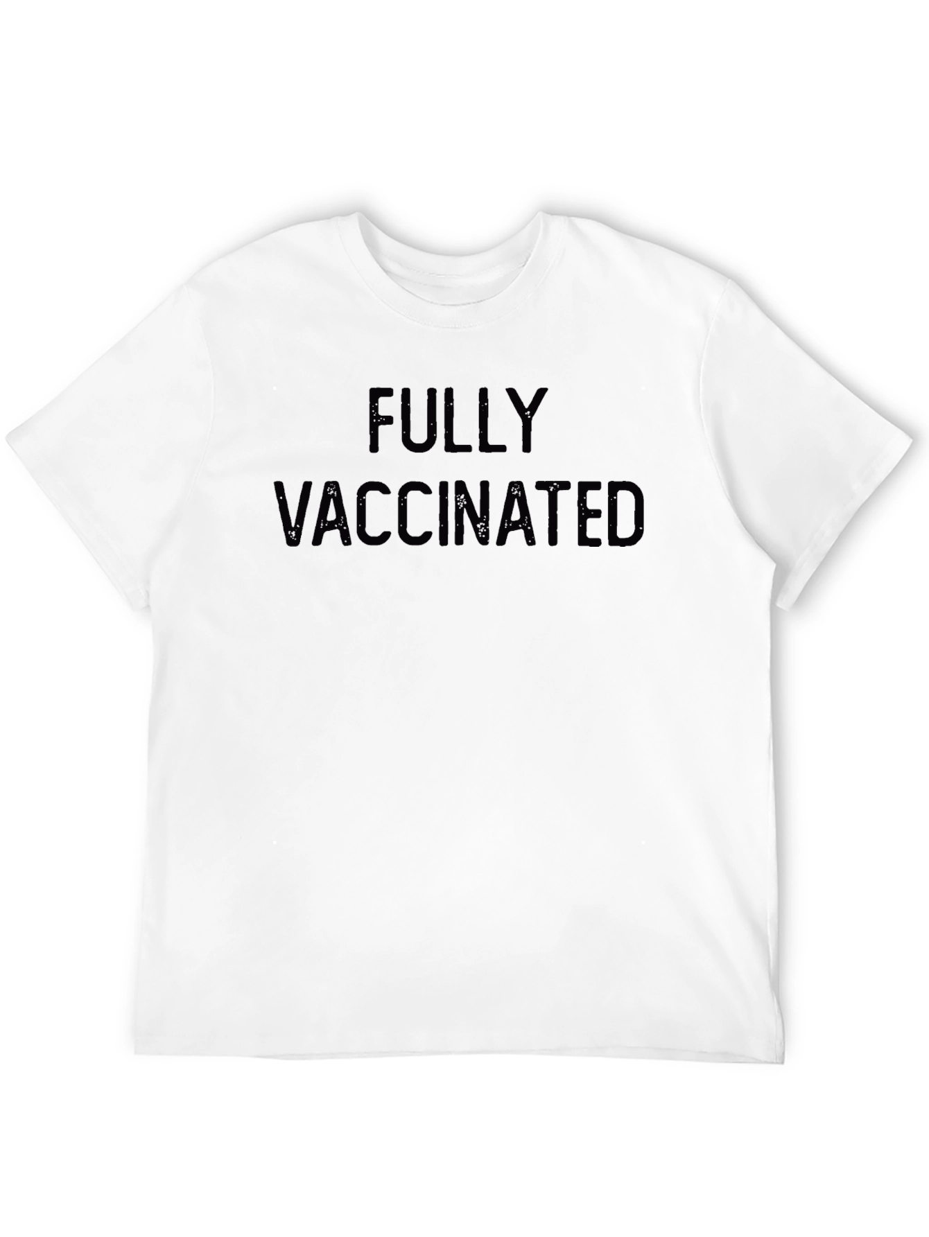 Fully Vaccinated Black Graphic T-Shirt