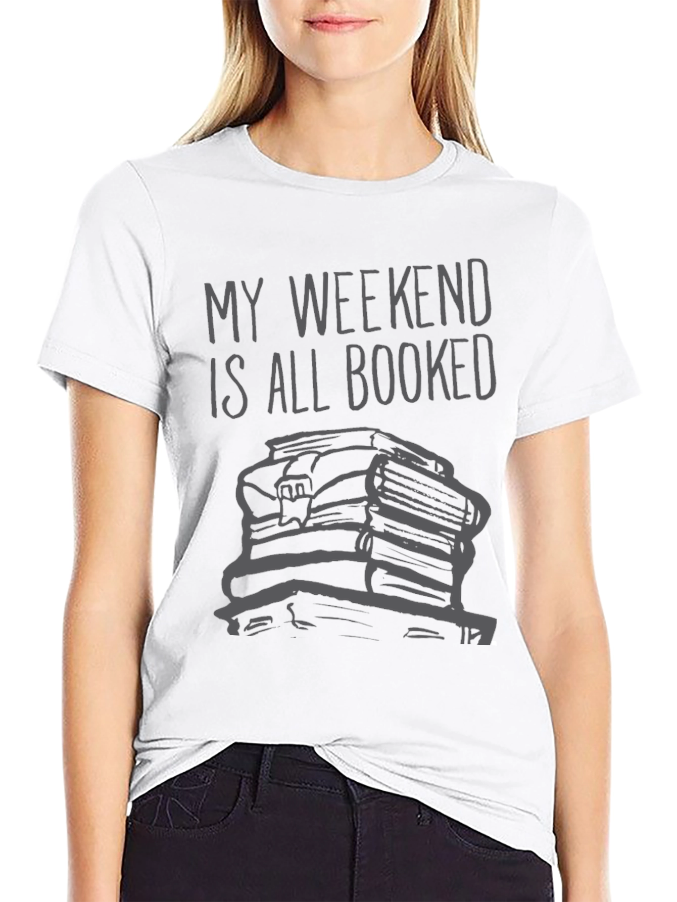 Booked Weekend Graphic T-Shirt - Readers Tee