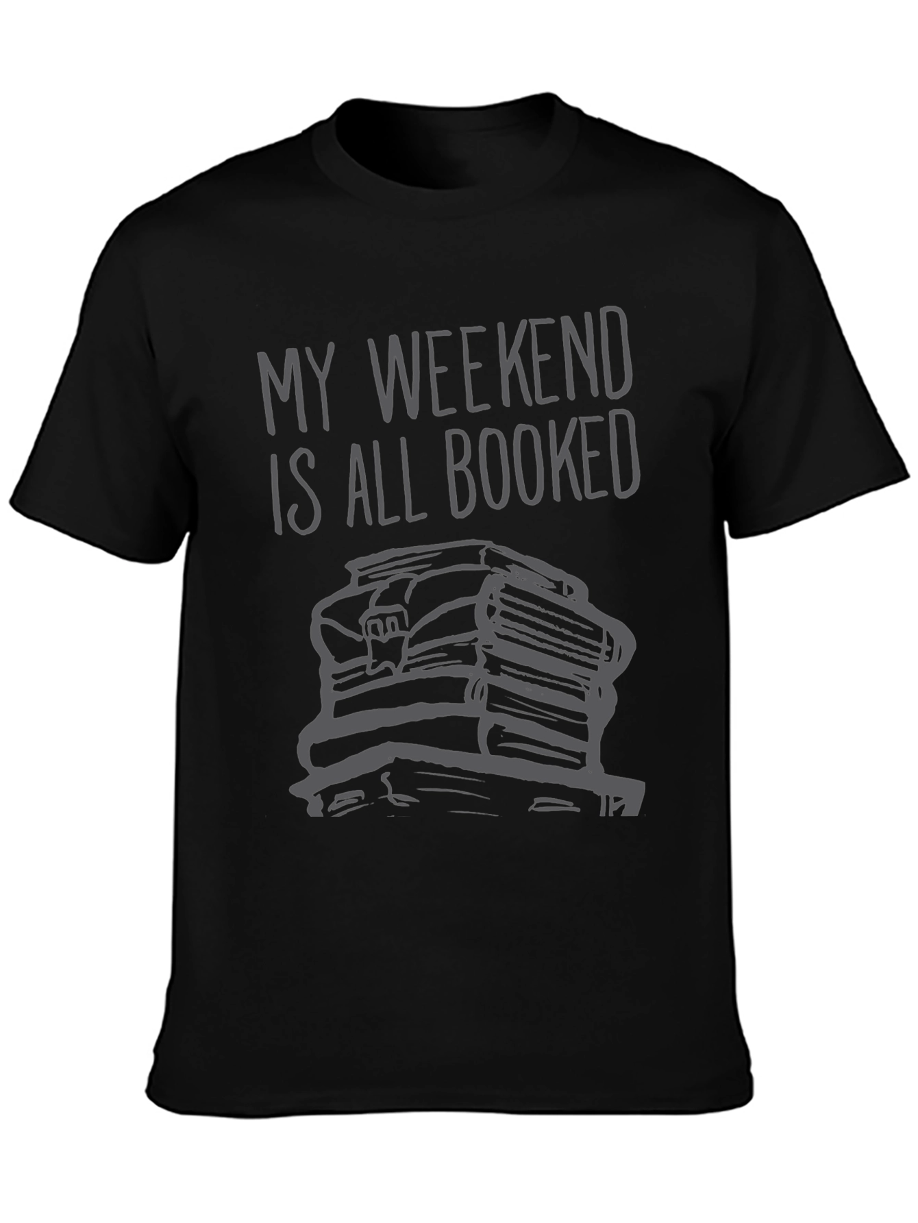 Booked Weekend Graphic T-Shirt - Readers Tee