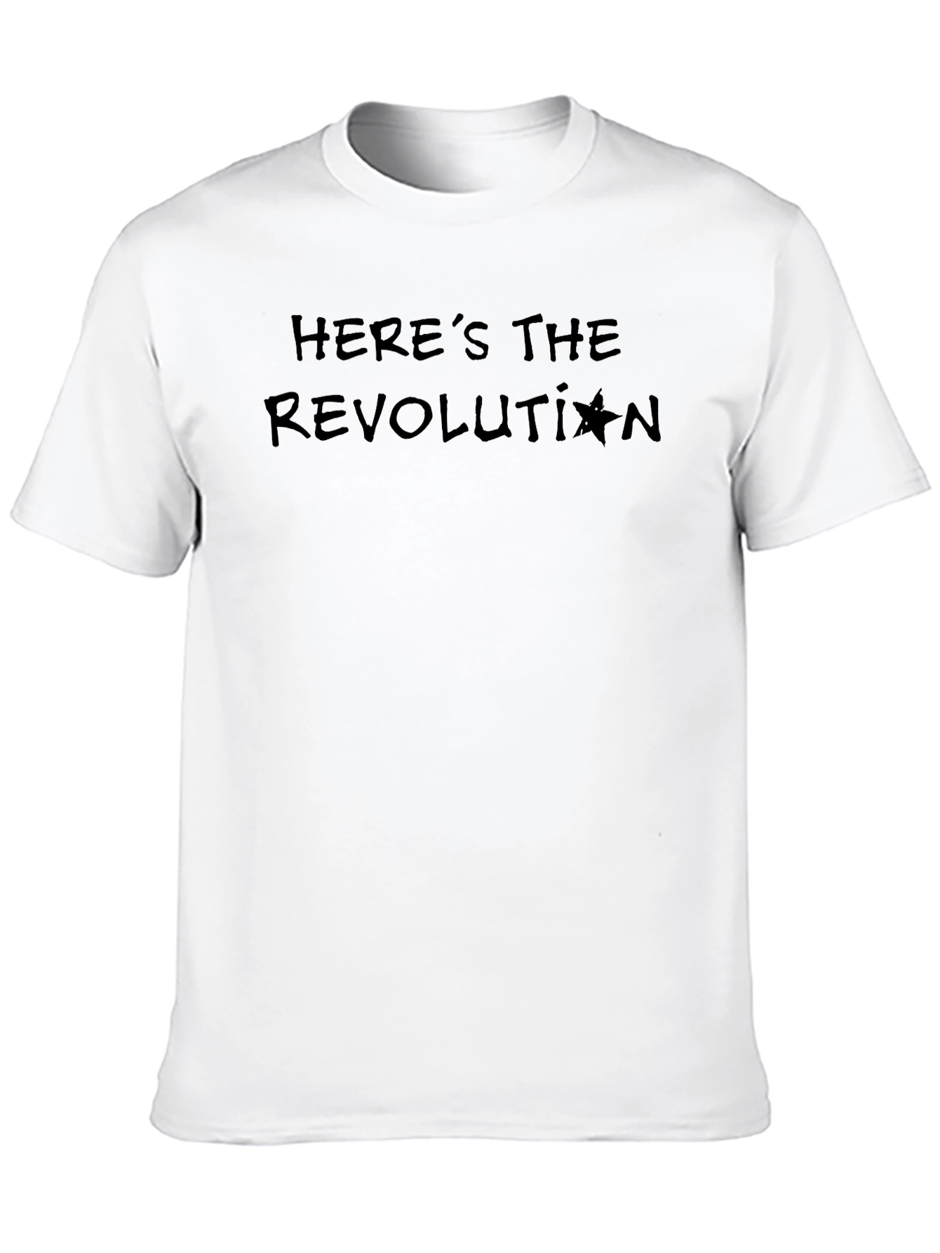 Heres the Revolution T-Shirt - Black