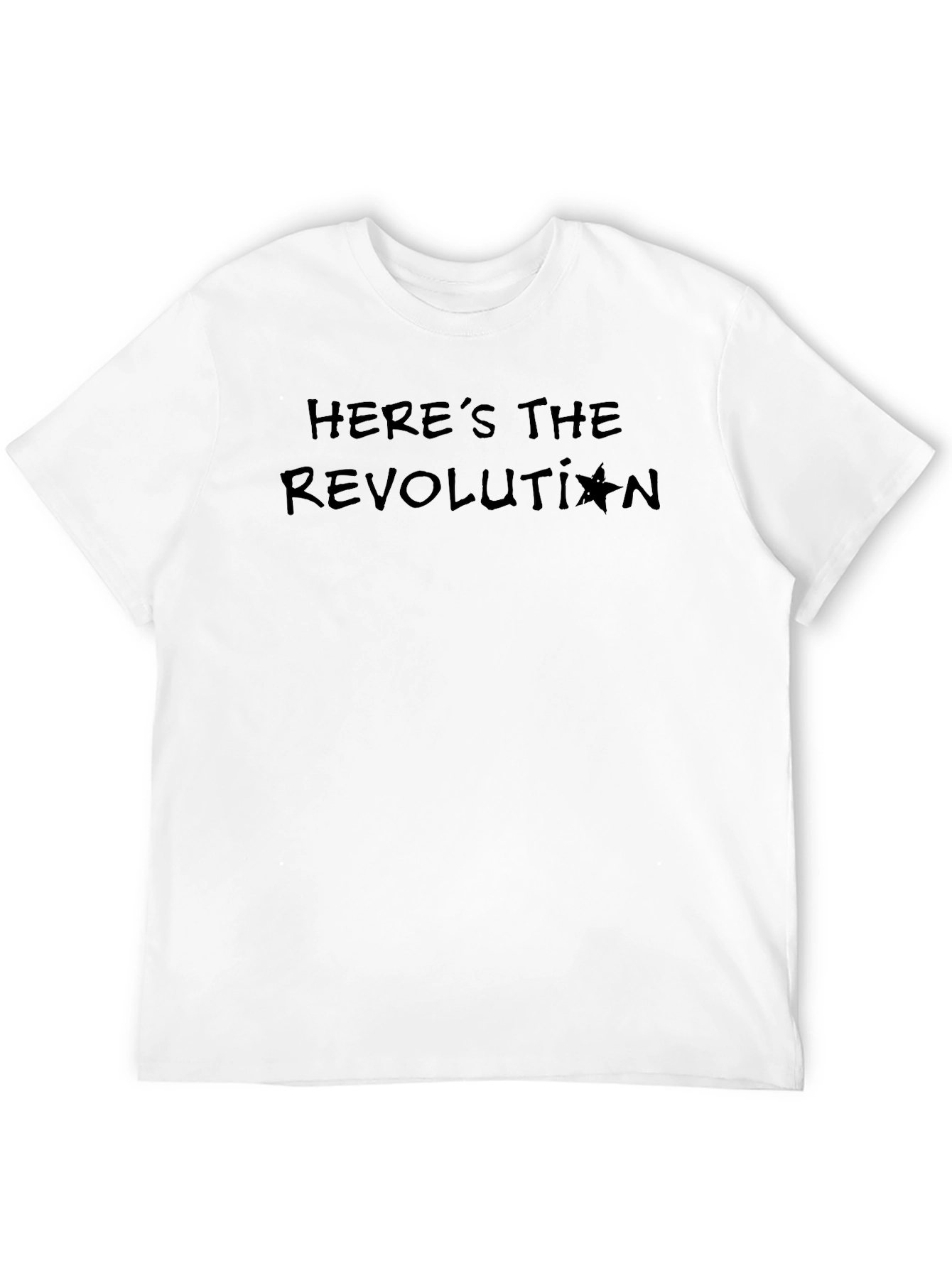 Heres the Revolution T-Shirt - Black