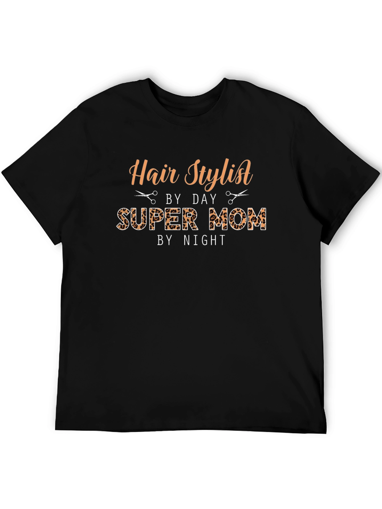 Hair Stylist Super Mom Graphic T-Shirt