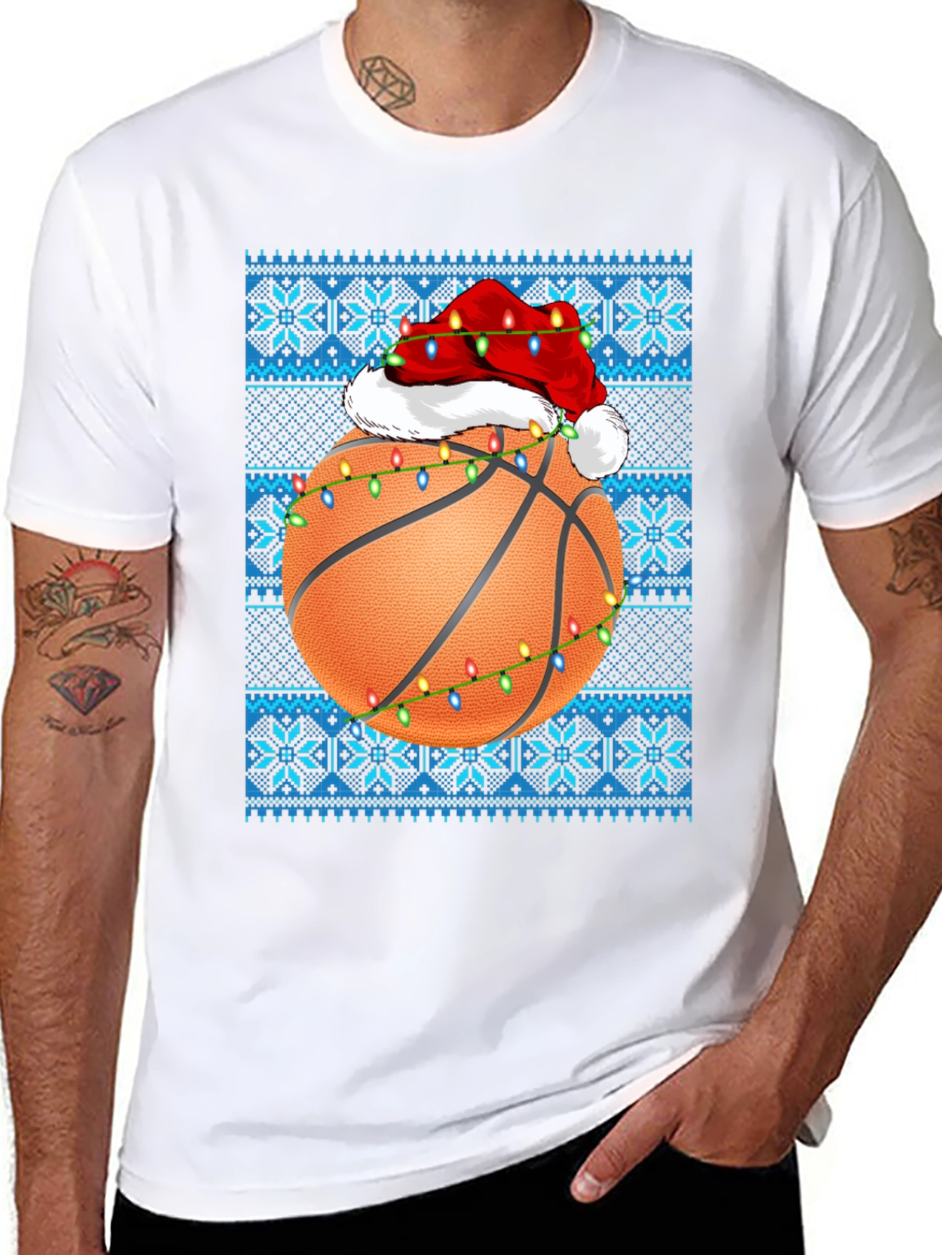 Basketball Christmas T-Shirt