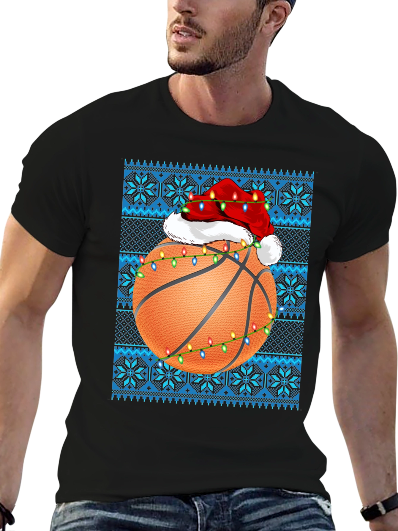Basketball Christmas T-Shirt