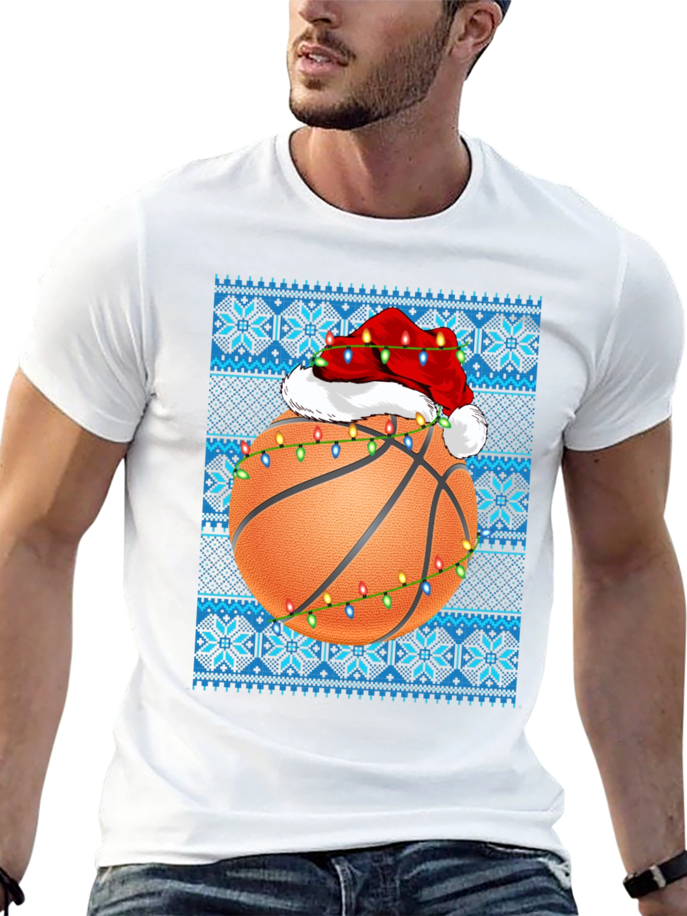 Basketball Christmas T-Shirt