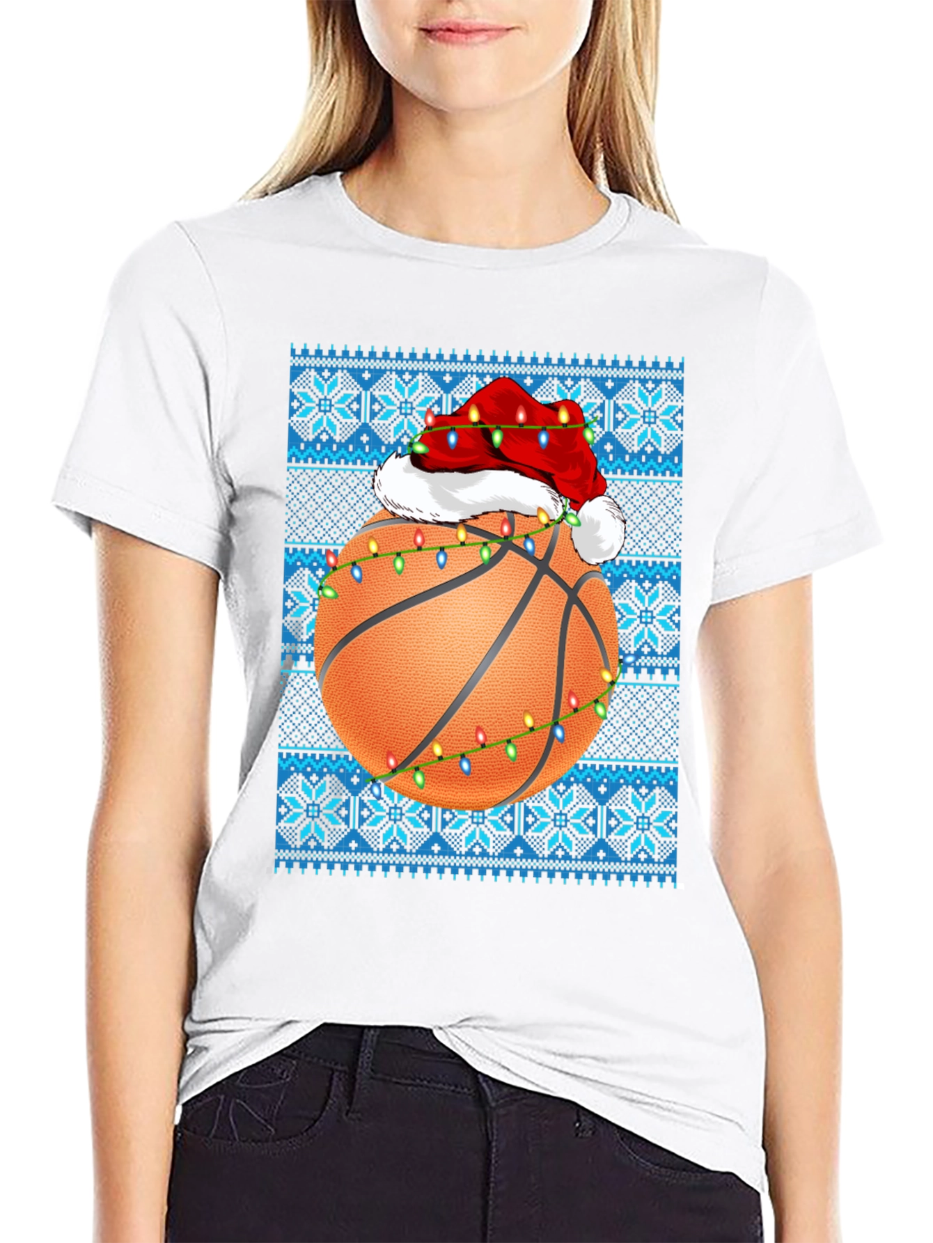 Basketball Christmas T-Shirt