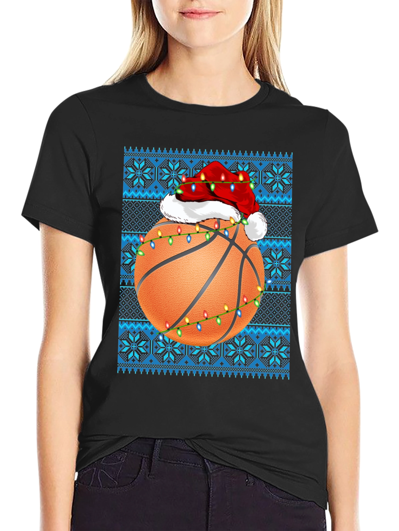 Basketball Christmas T-Shirt