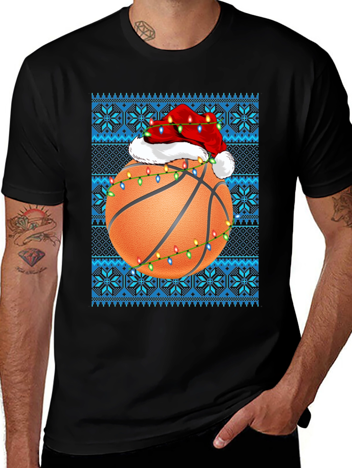 Basketball Christmas T-Shirt