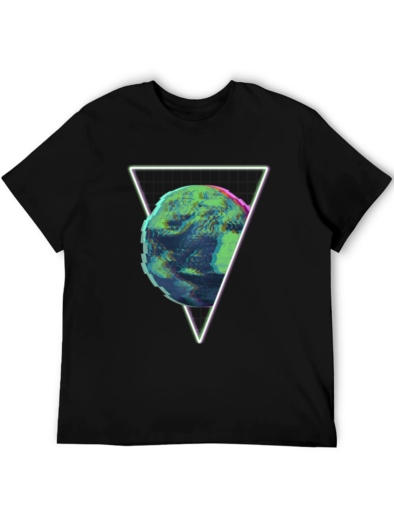 Geometric Planet Graphic T-Shirt - Modern Aesthetic