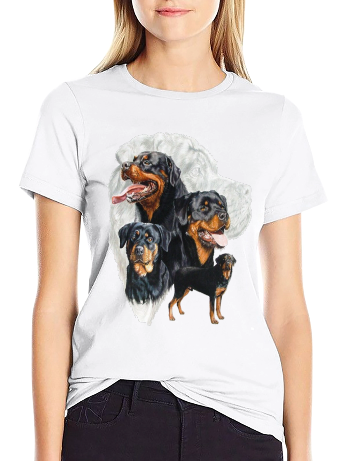Rottweiler Dog Breed T-Shirt Graphic Tee