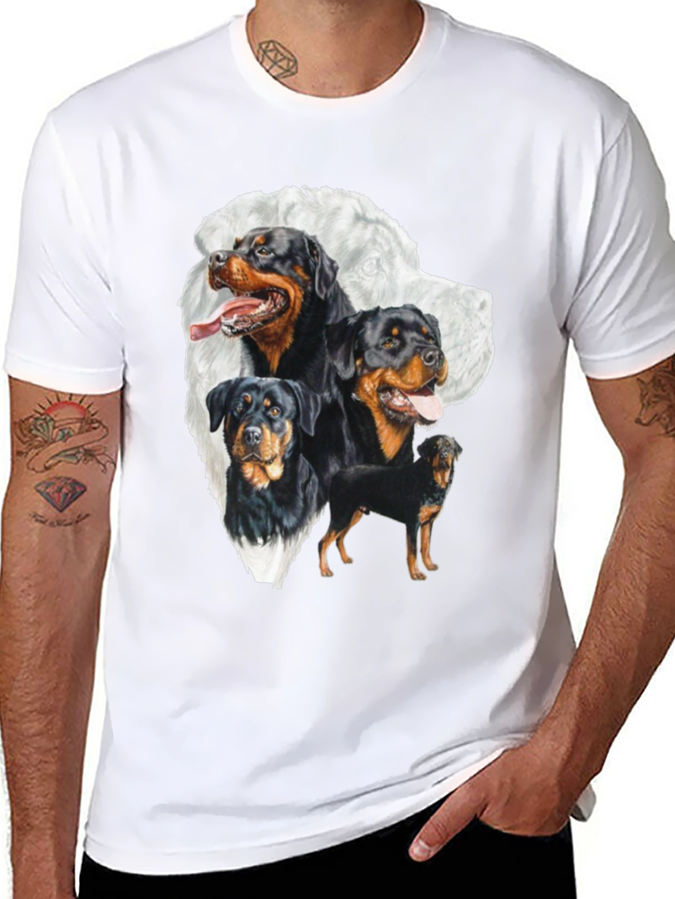 Rottweiler Dog Breed T-Shirt Graphic Tee