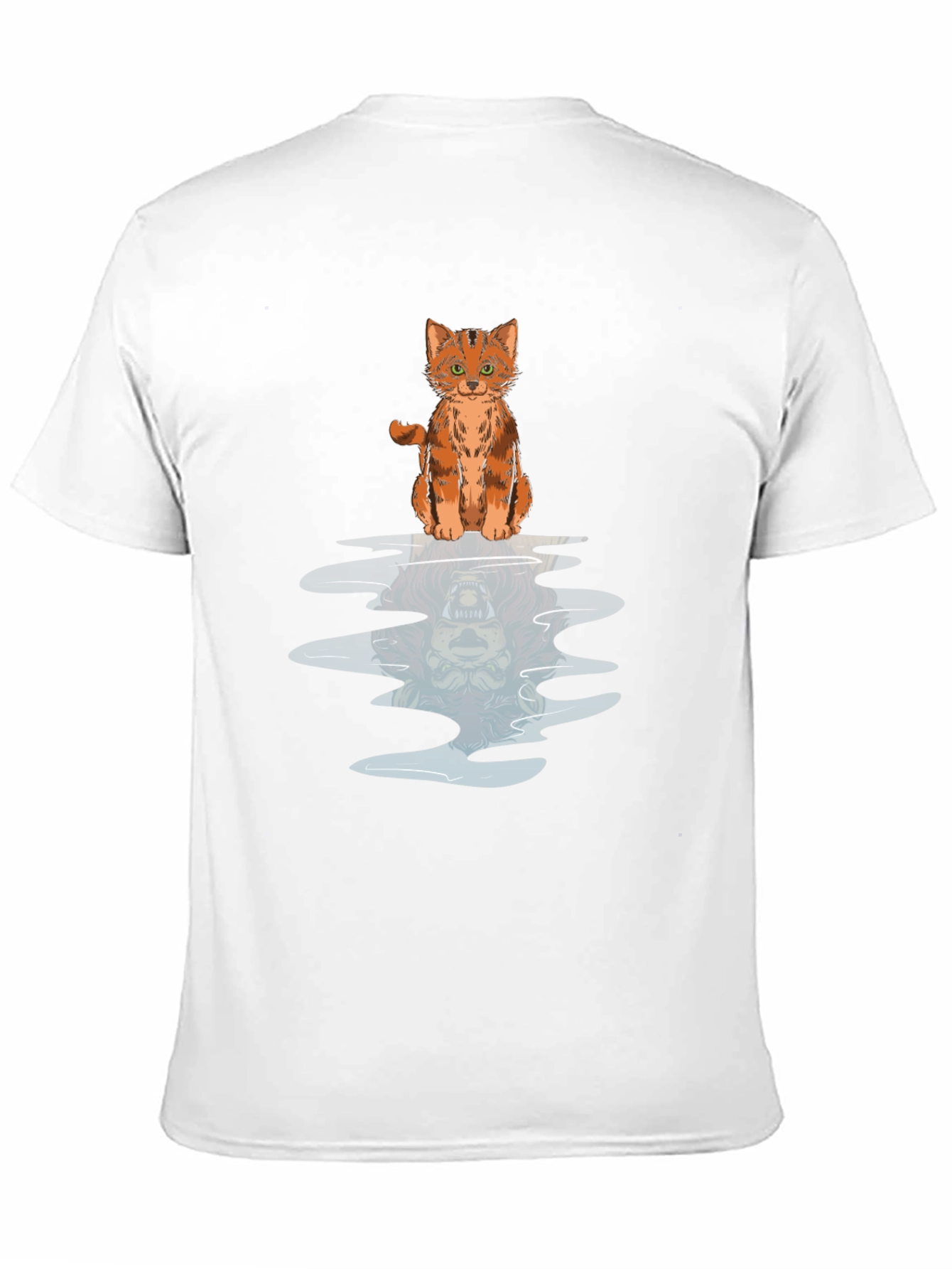 Cat Reflection Graphic Tee