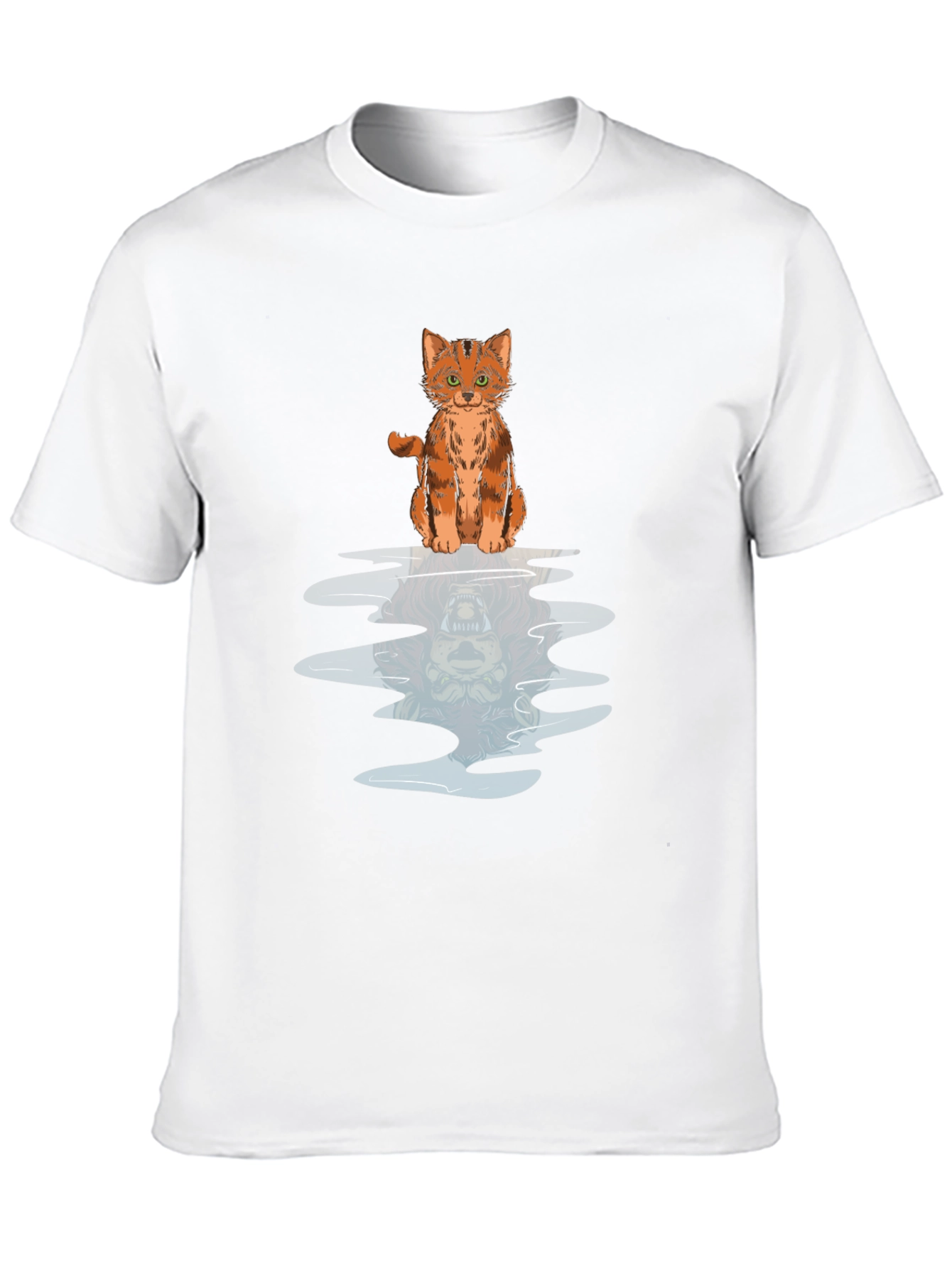 Cat Reflection Graphic Tee