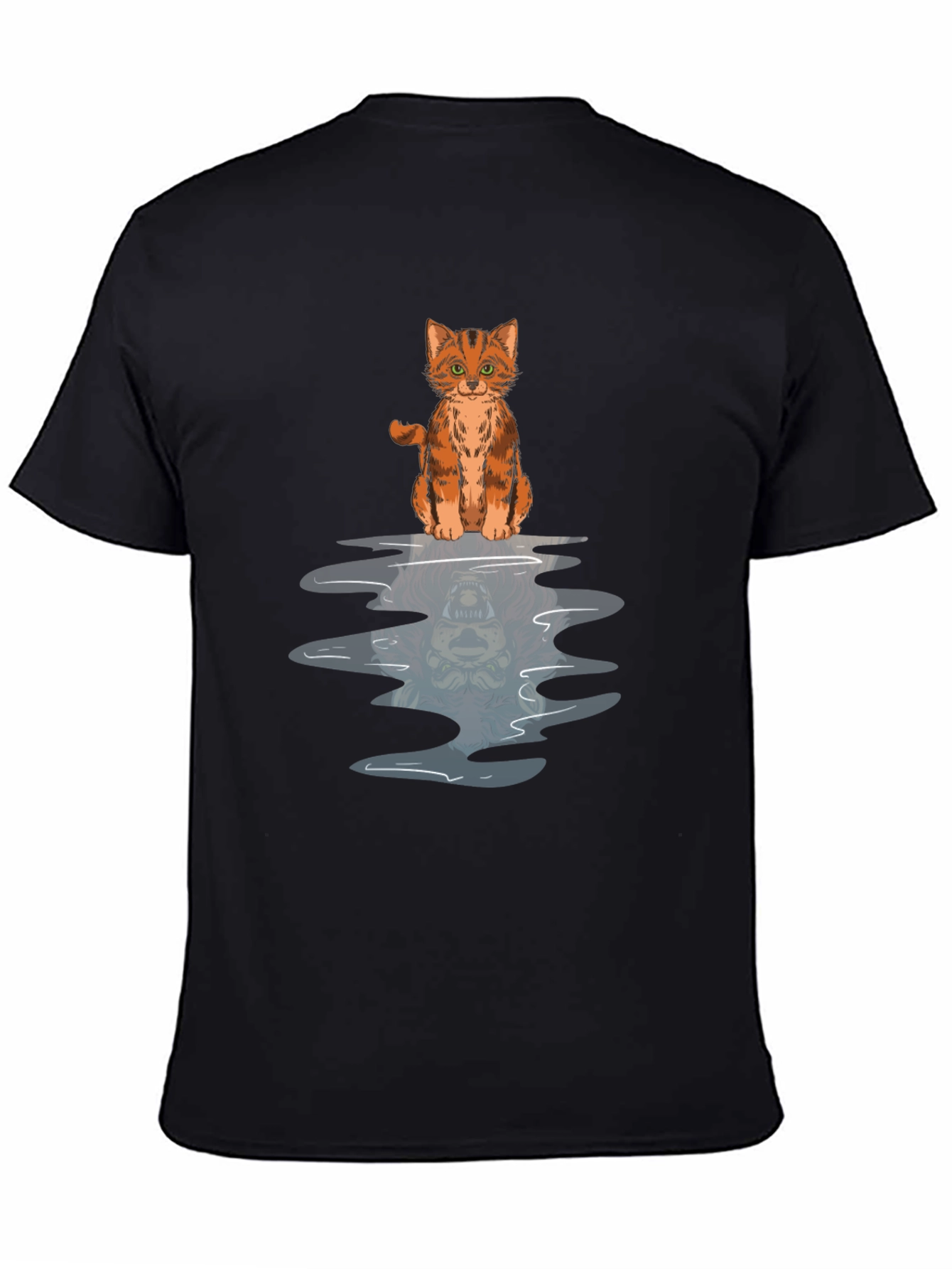 Cat Reflection Graphic Tee