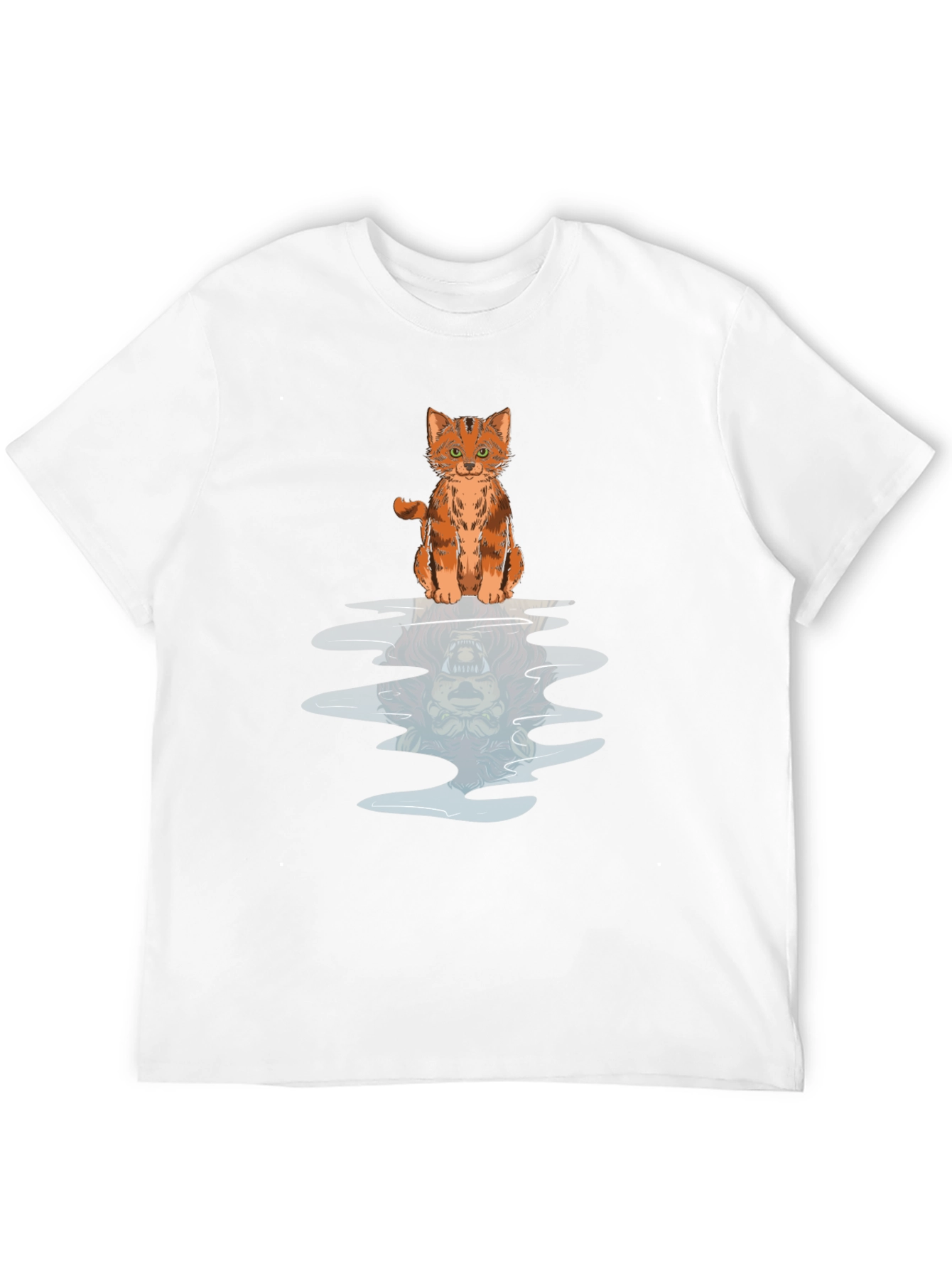 Cat Reflection Graphic Tee