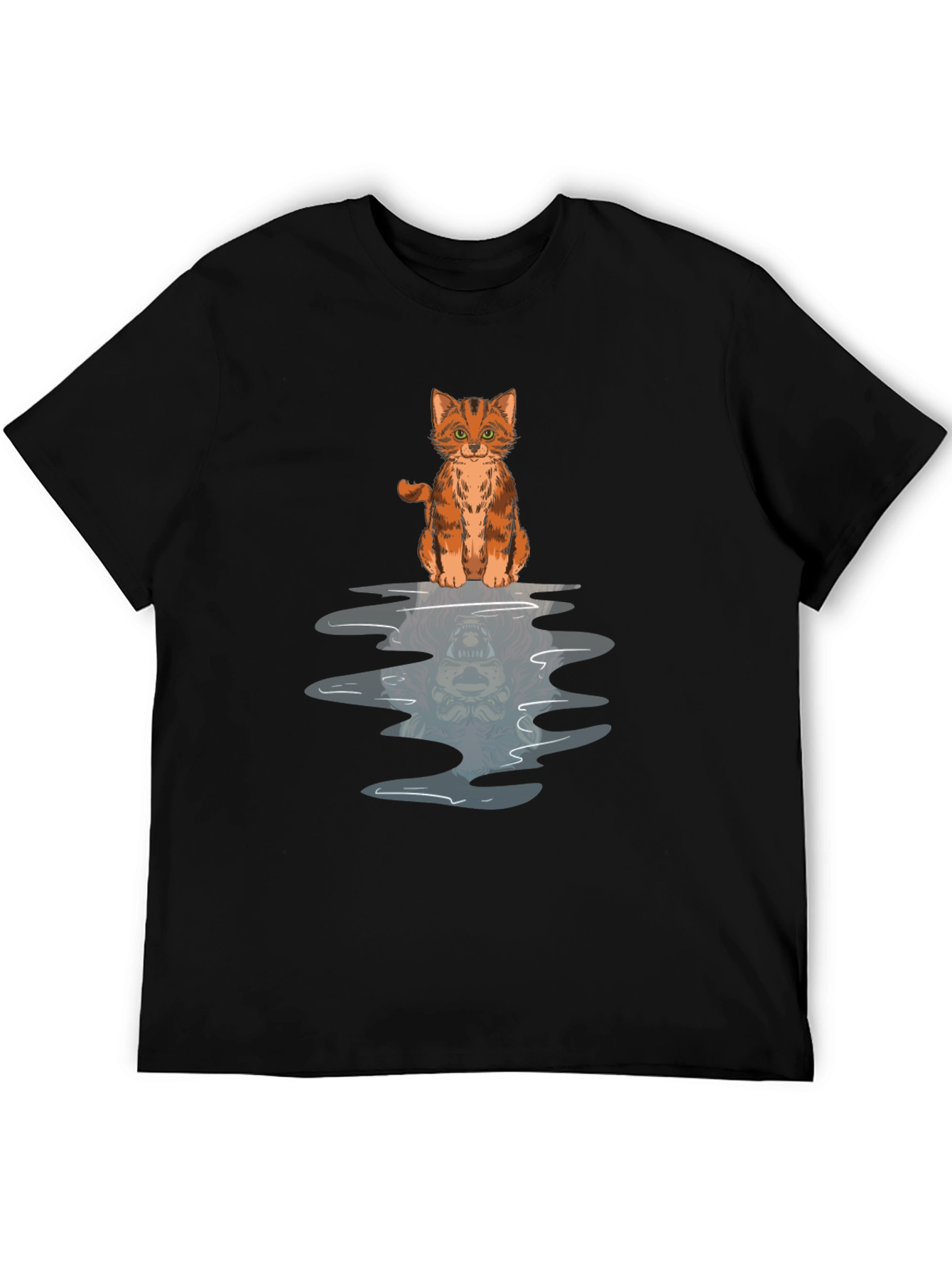 Cat Reflection Graphic Tee