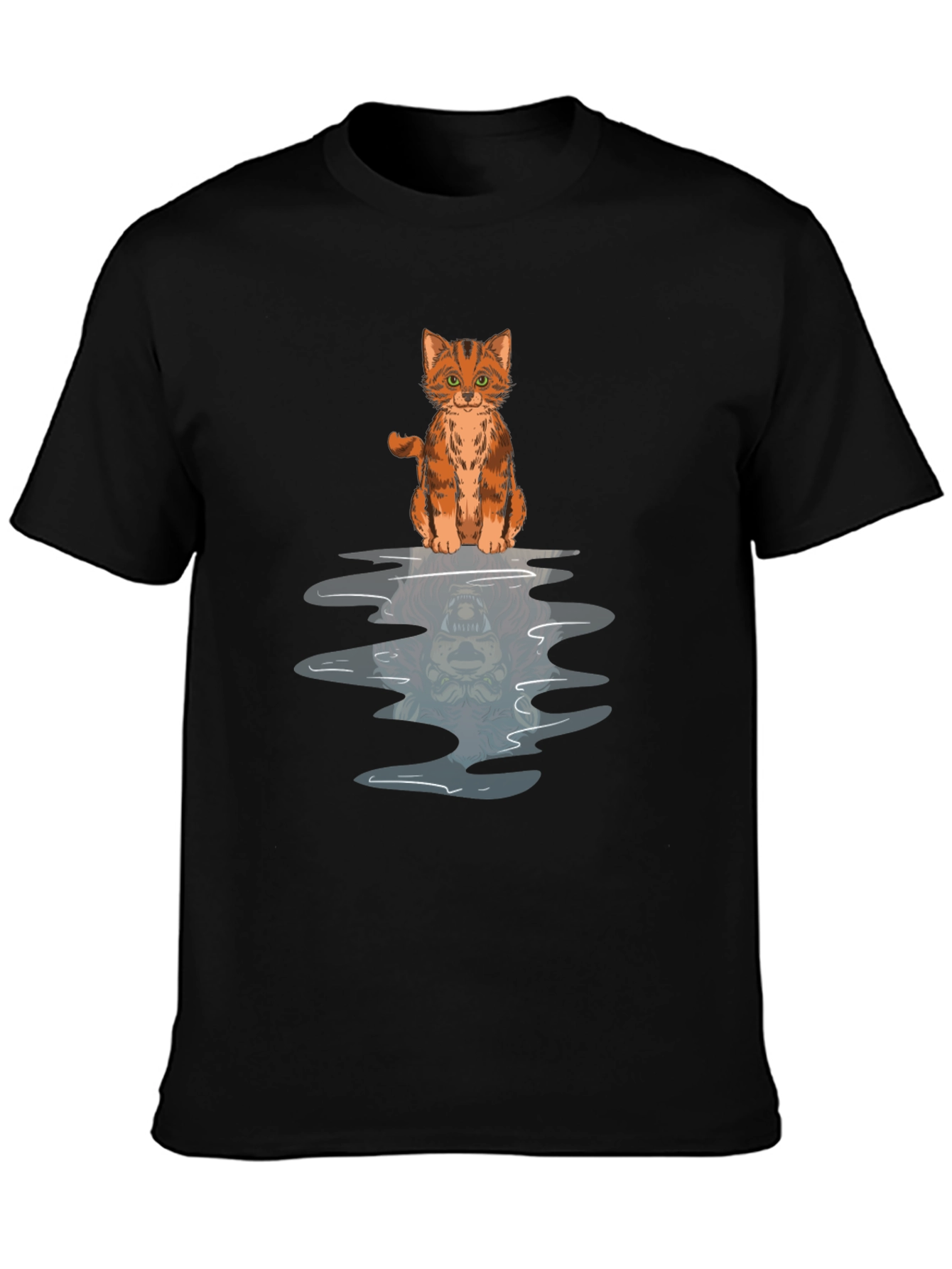 Cat Reflection Graphic Tee