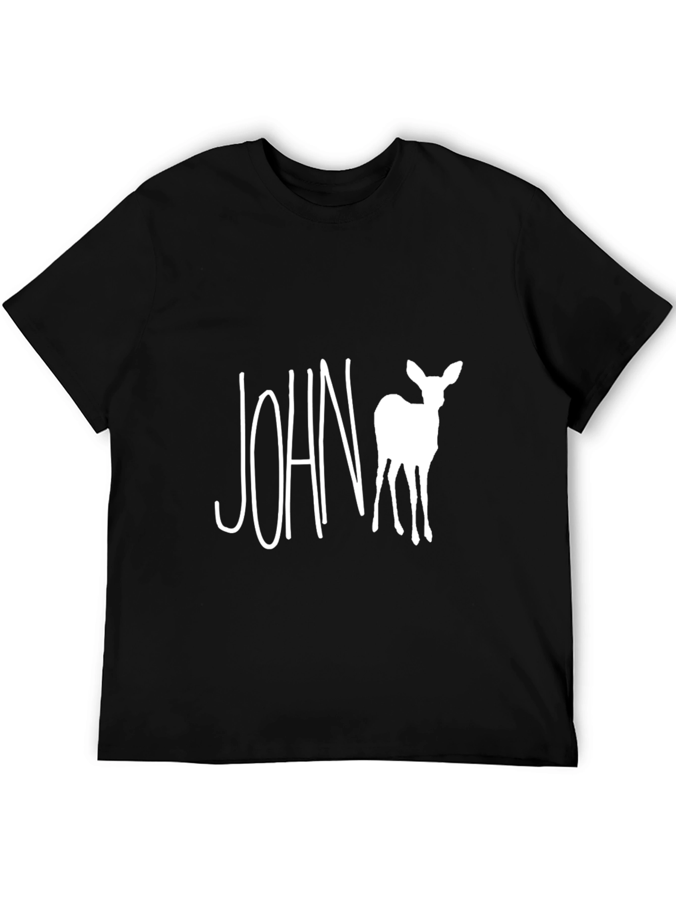 John Deer T-Shirt - Black Cotton Tee