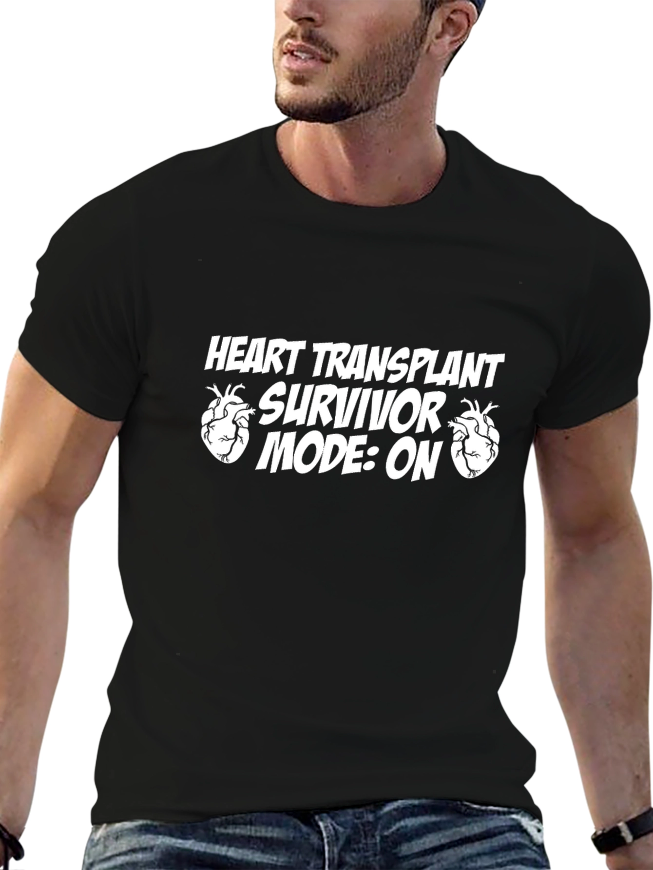 Heart Transplant Survivor Mode: On T-Shirt