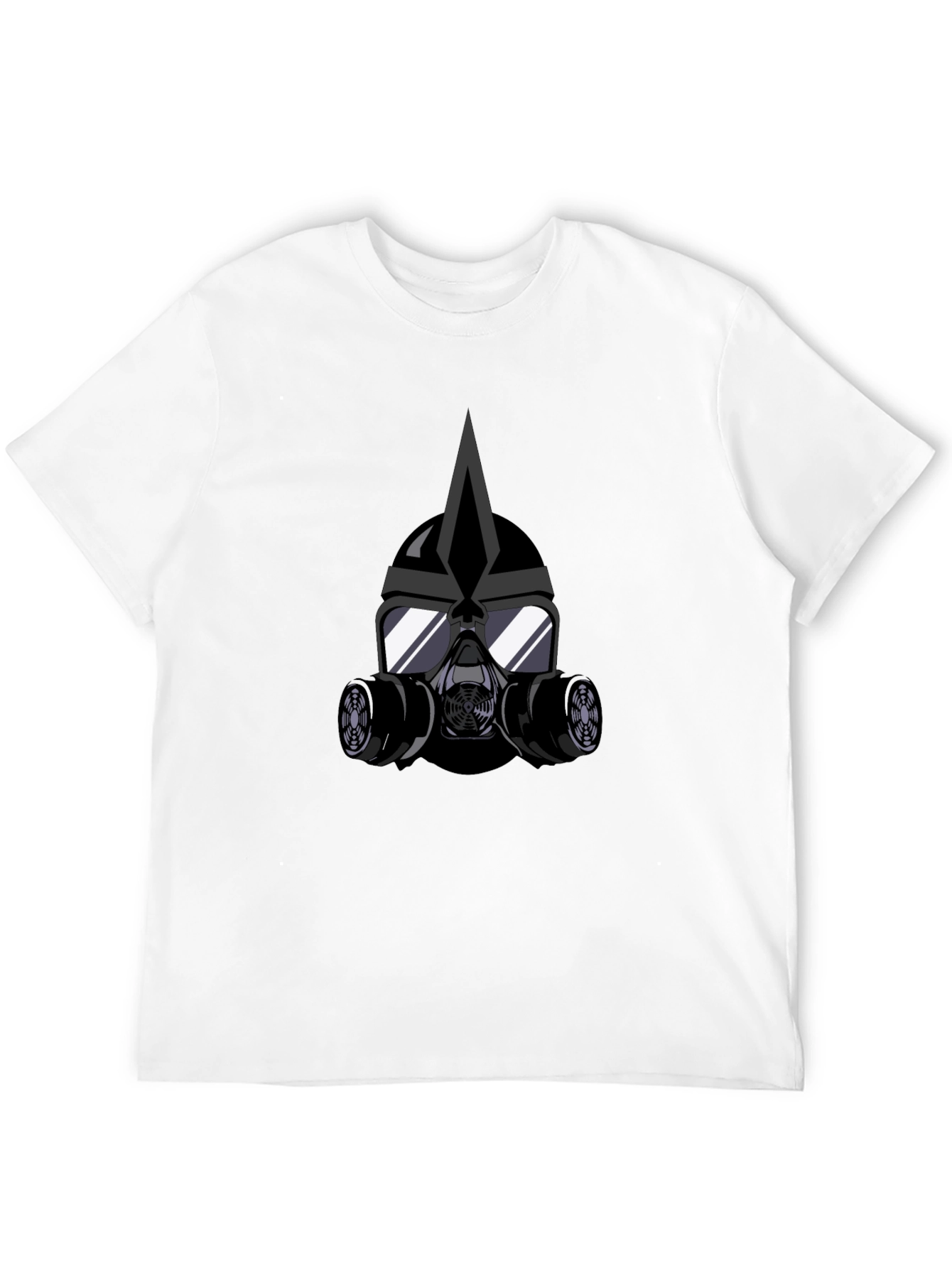 Cool Graphic Tee - Gas Mask Helmet Black T-Shirt