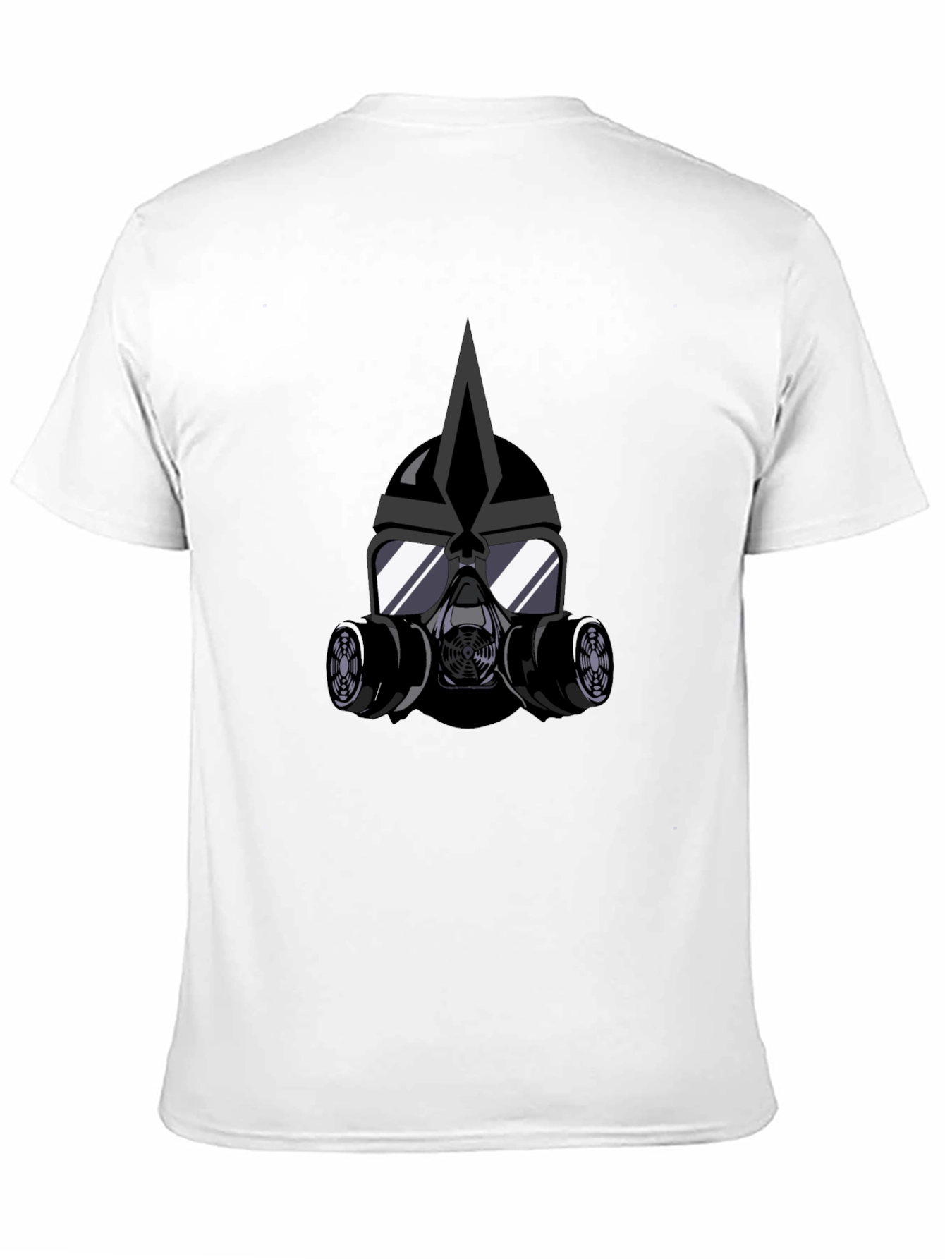 Cool Graphic Tee - Gas Mask Helmet Black T-Shirt
