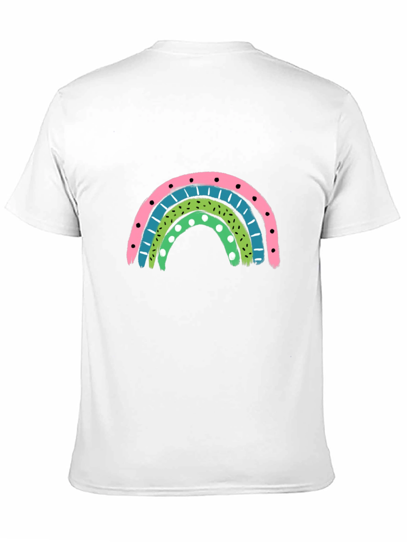 Retro Rainbow Graphic Tee - Stylish Comfort