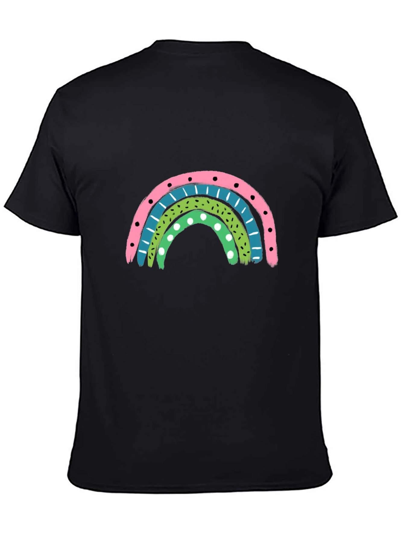 Retro Rainbow Graphic Tee - Stylish Comfort