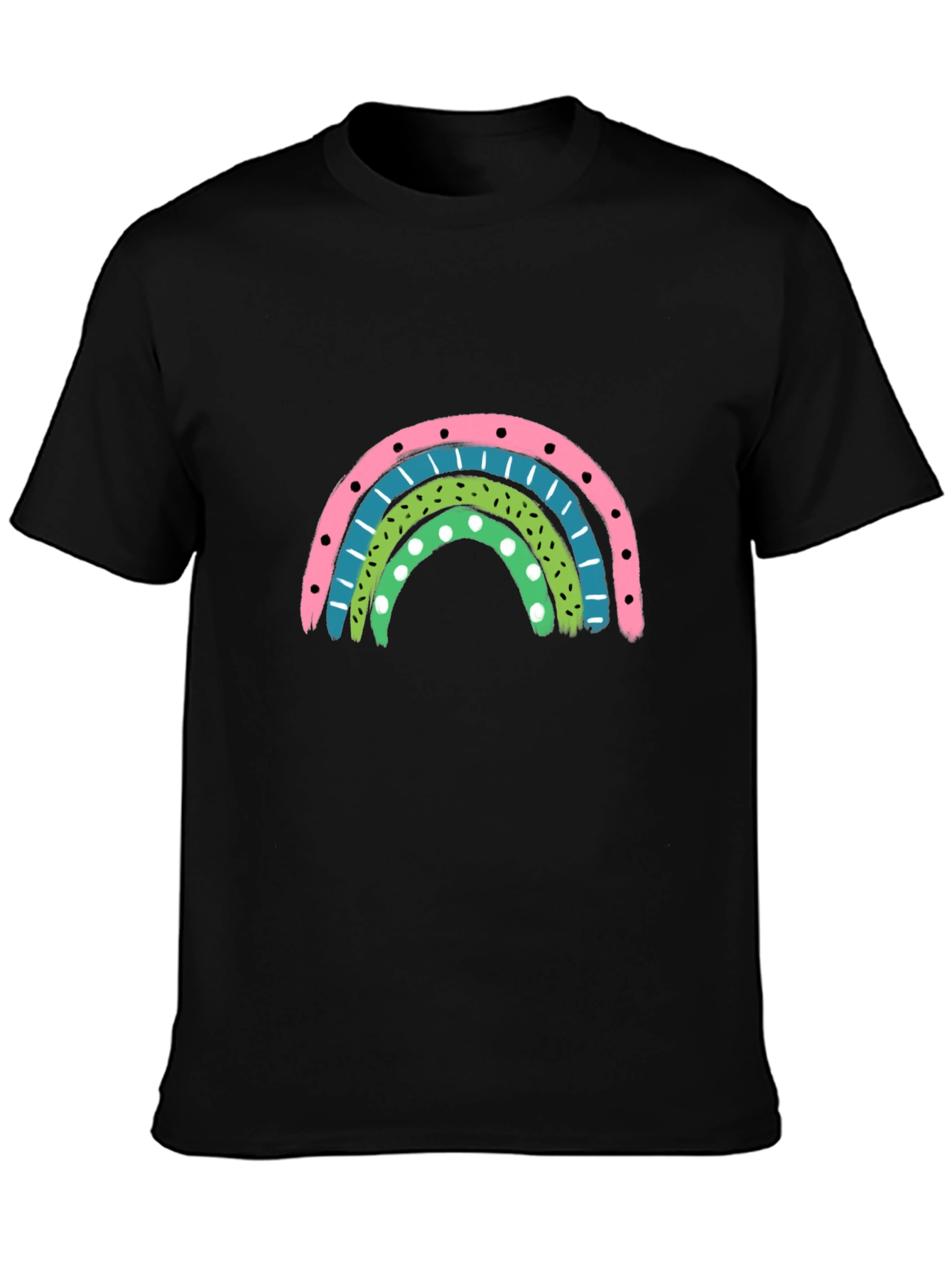 Retro Rainbow Graphic Tee - Stylish Comfort