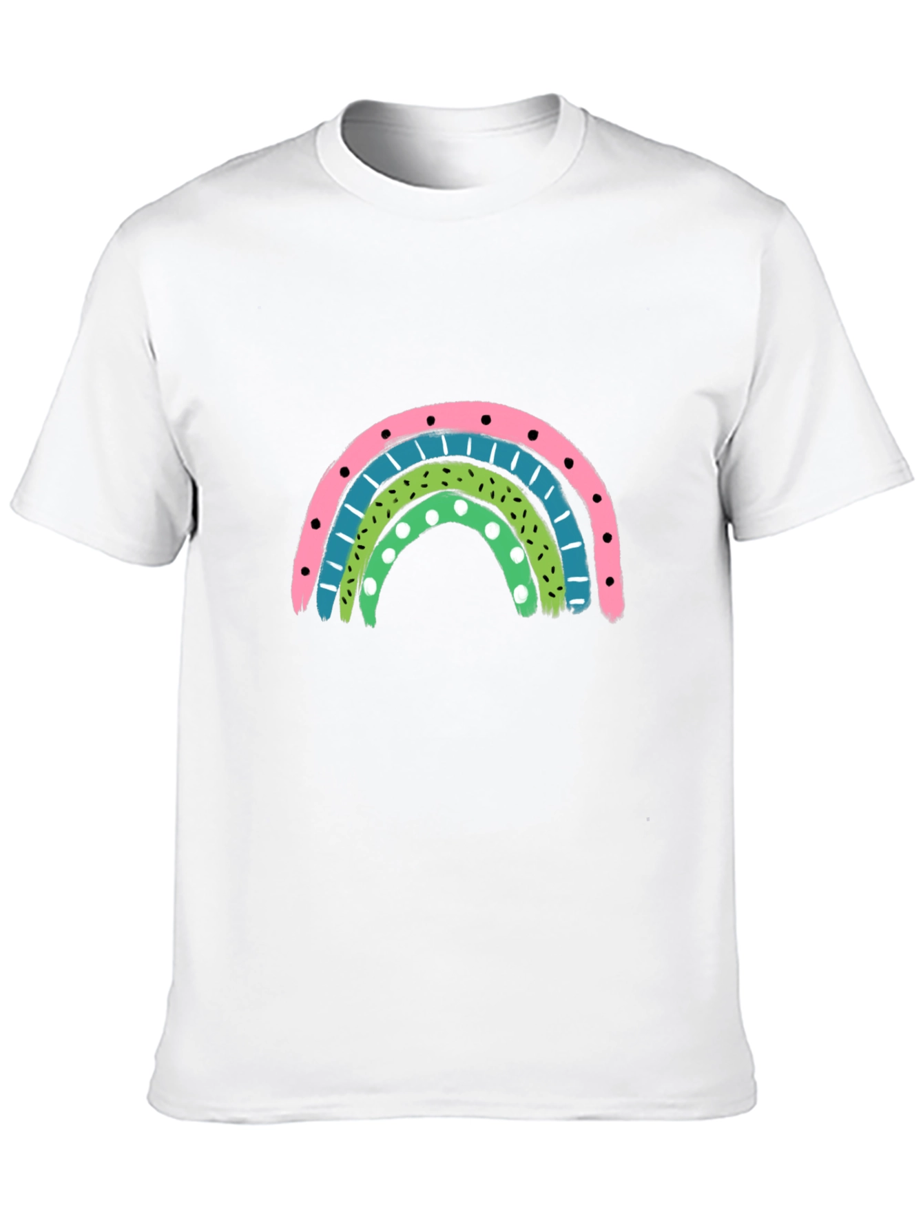 Retro Rainbow Graphic Tee - Stylish Comfort