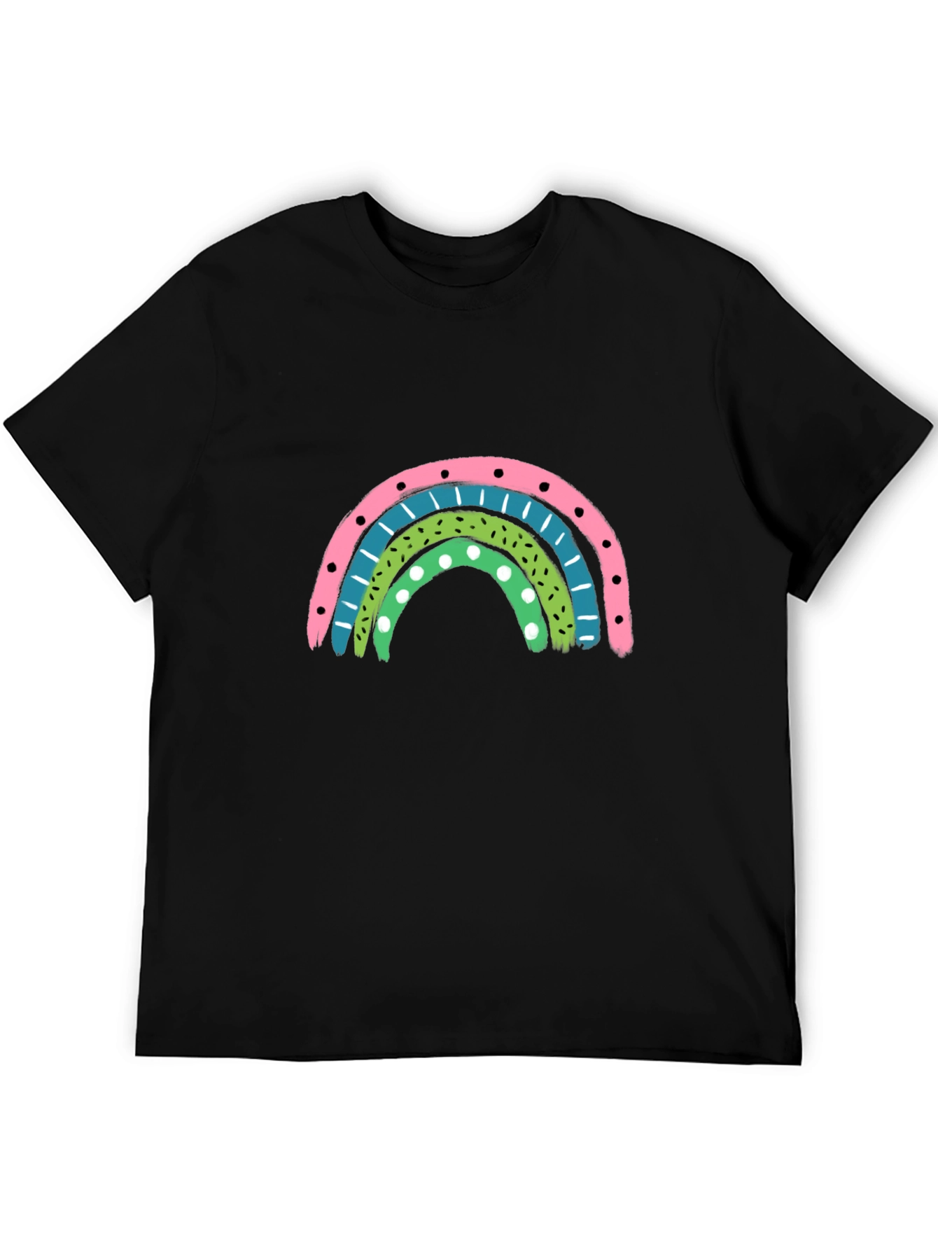 Retro Rainbow Graphic Tee - Stylish Comfort